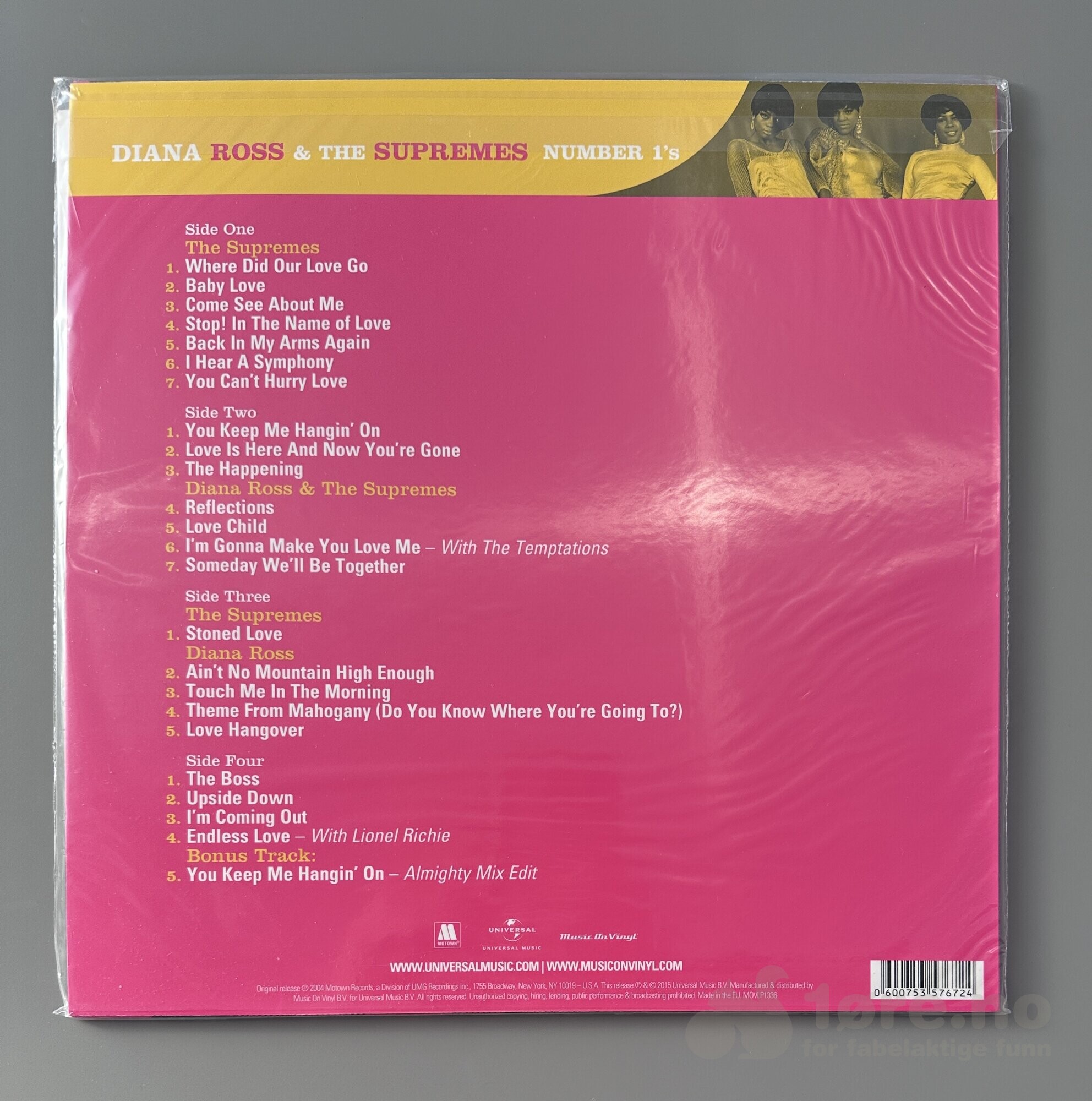 LP - Diana Ross & The Supremes - Number ones, bilde 2