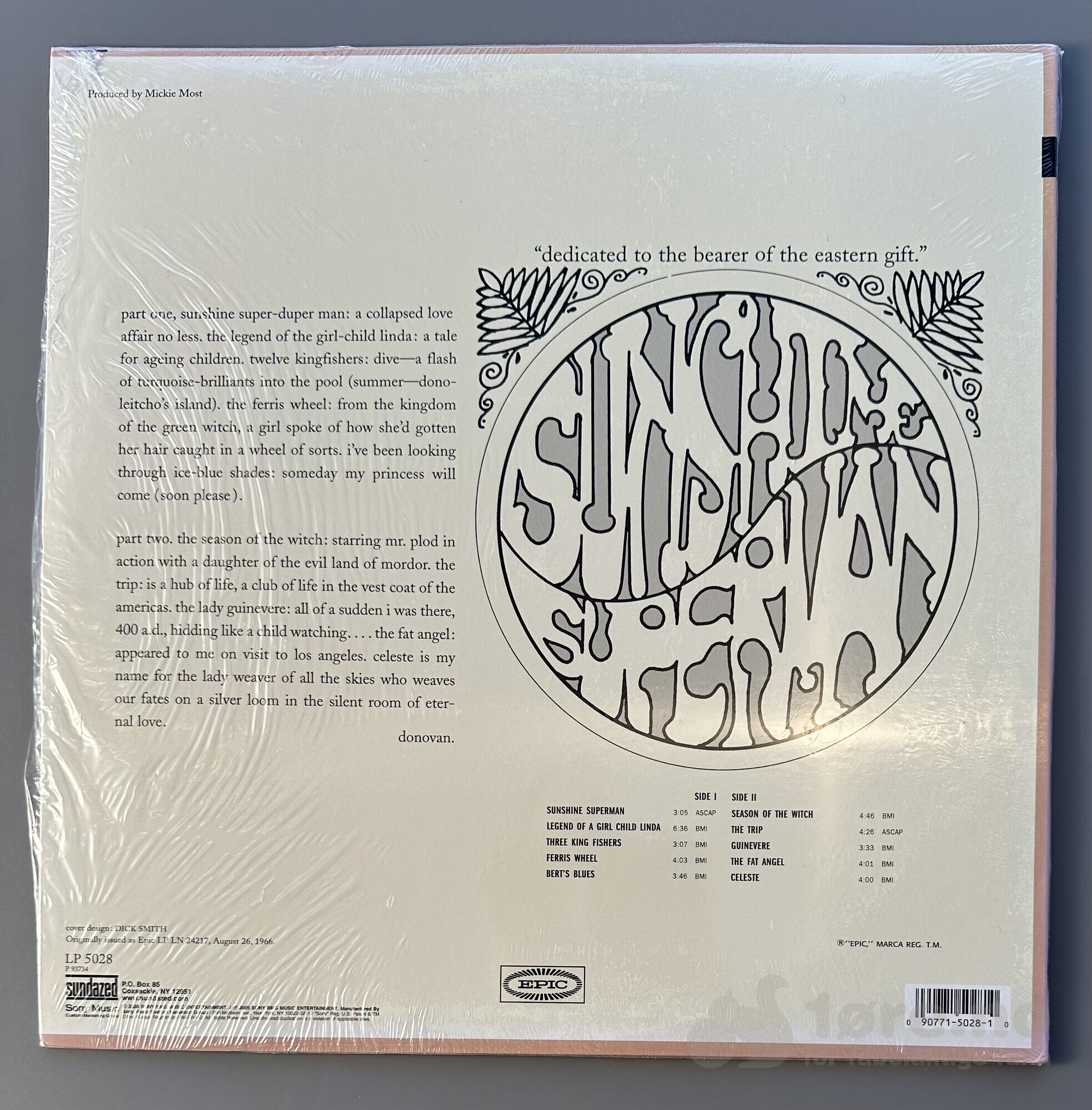 LP - Donovan - Sunshine Superman, bilde 2