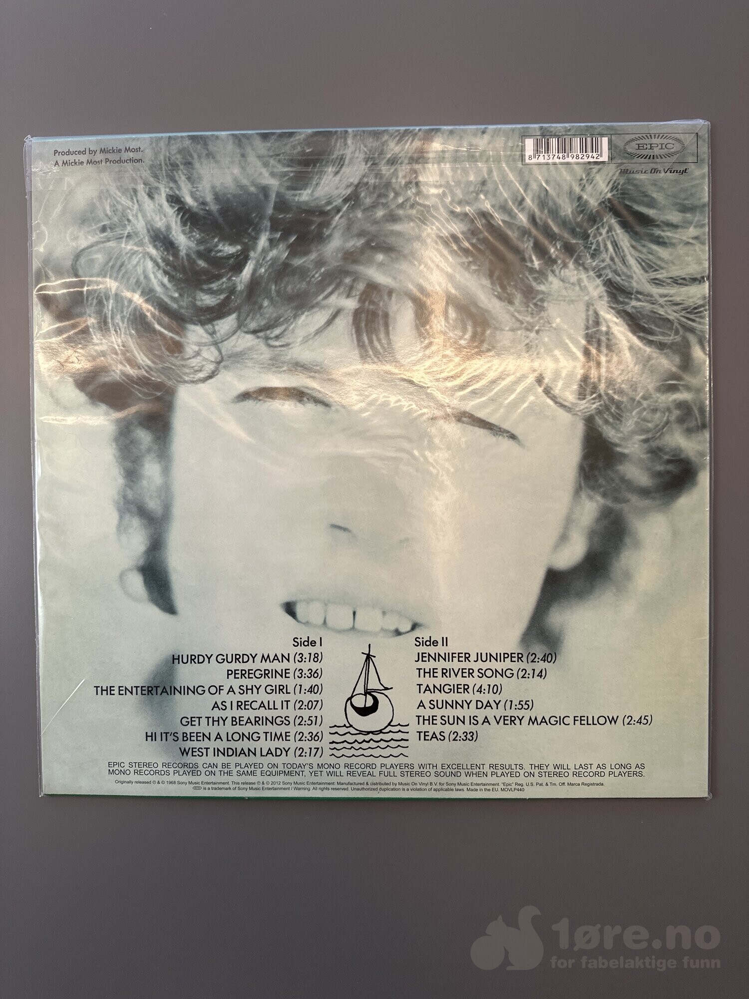 LP - Donovan - The hurdy gurdy man, bilde 2