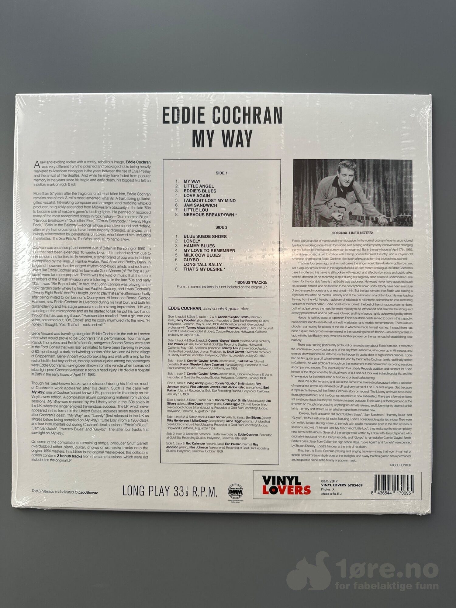 LP - Eddie Cochran  - My way, bilde 2