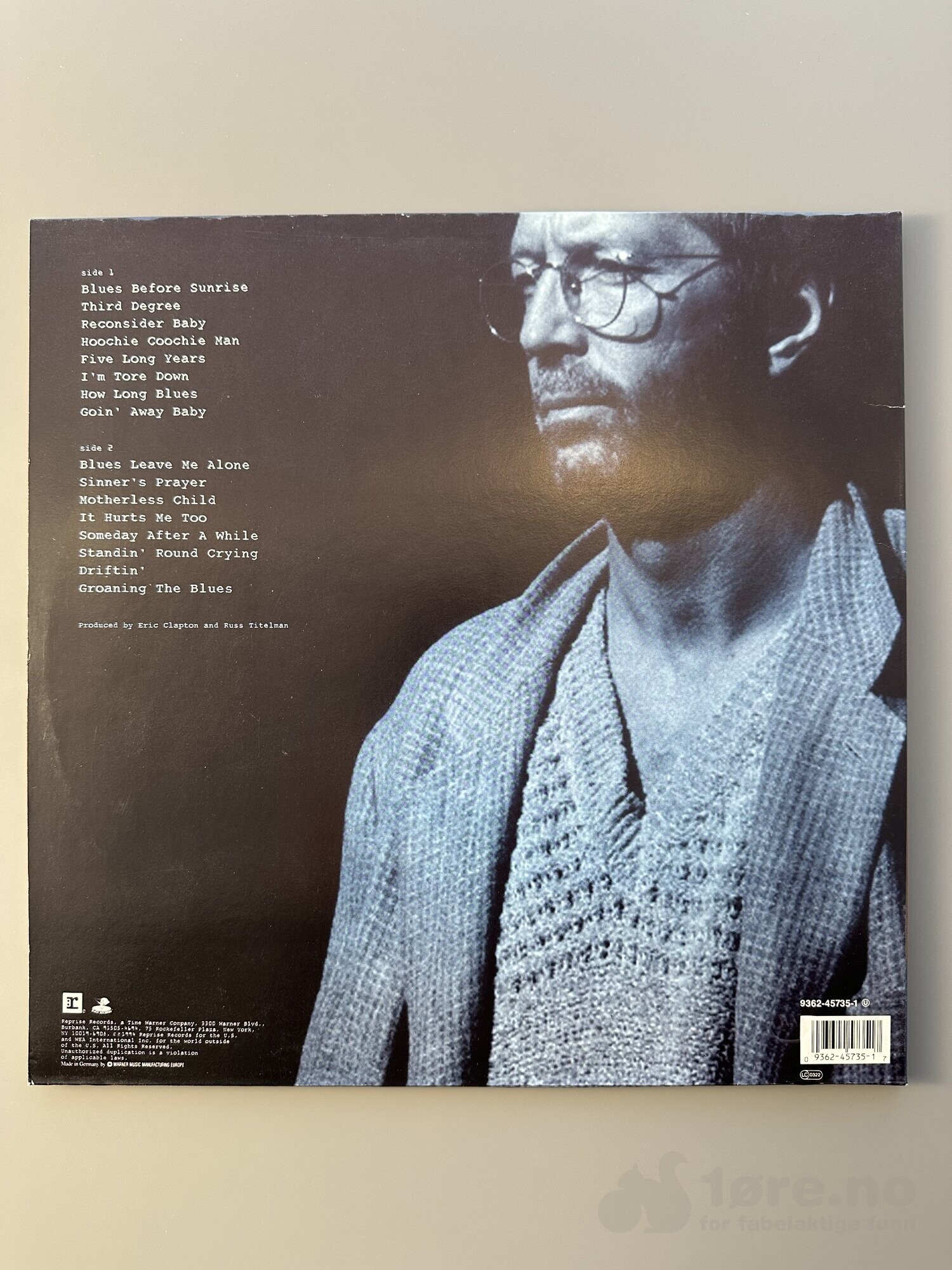 LP - Eric Clapton - From the Cradle, bilde 2