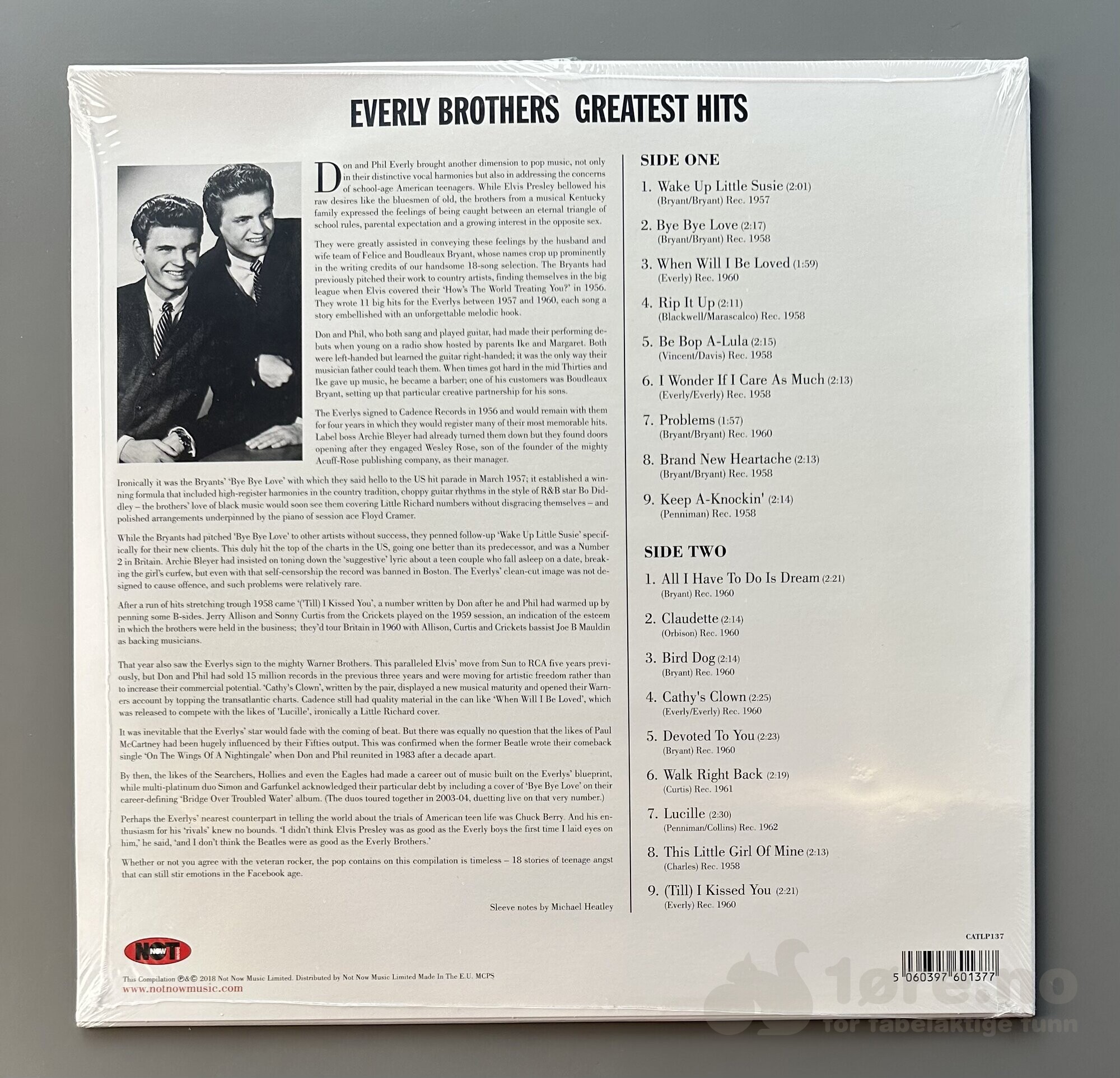 LP - Everly Brothers - Greatest Hits, bilde 2