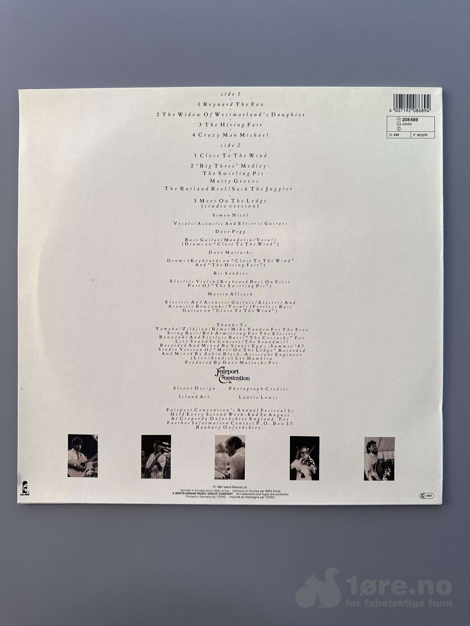 LP - Fairport Convention - In Real Time, bilde 2