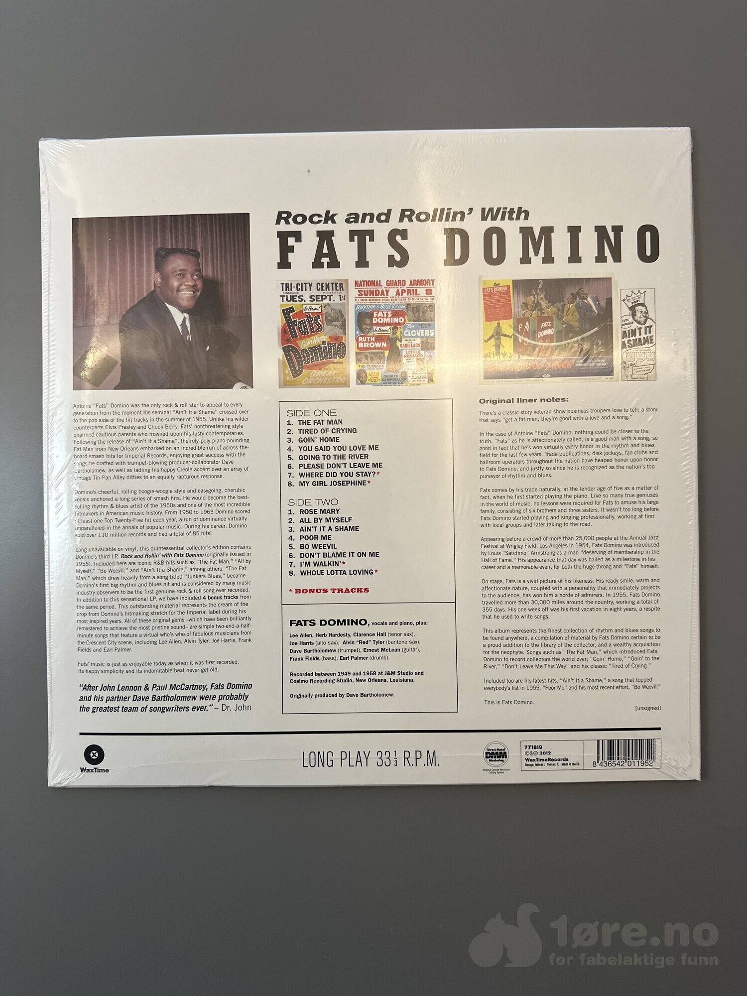 LP - Fats Domino - Rock and Rollin, bilde 2