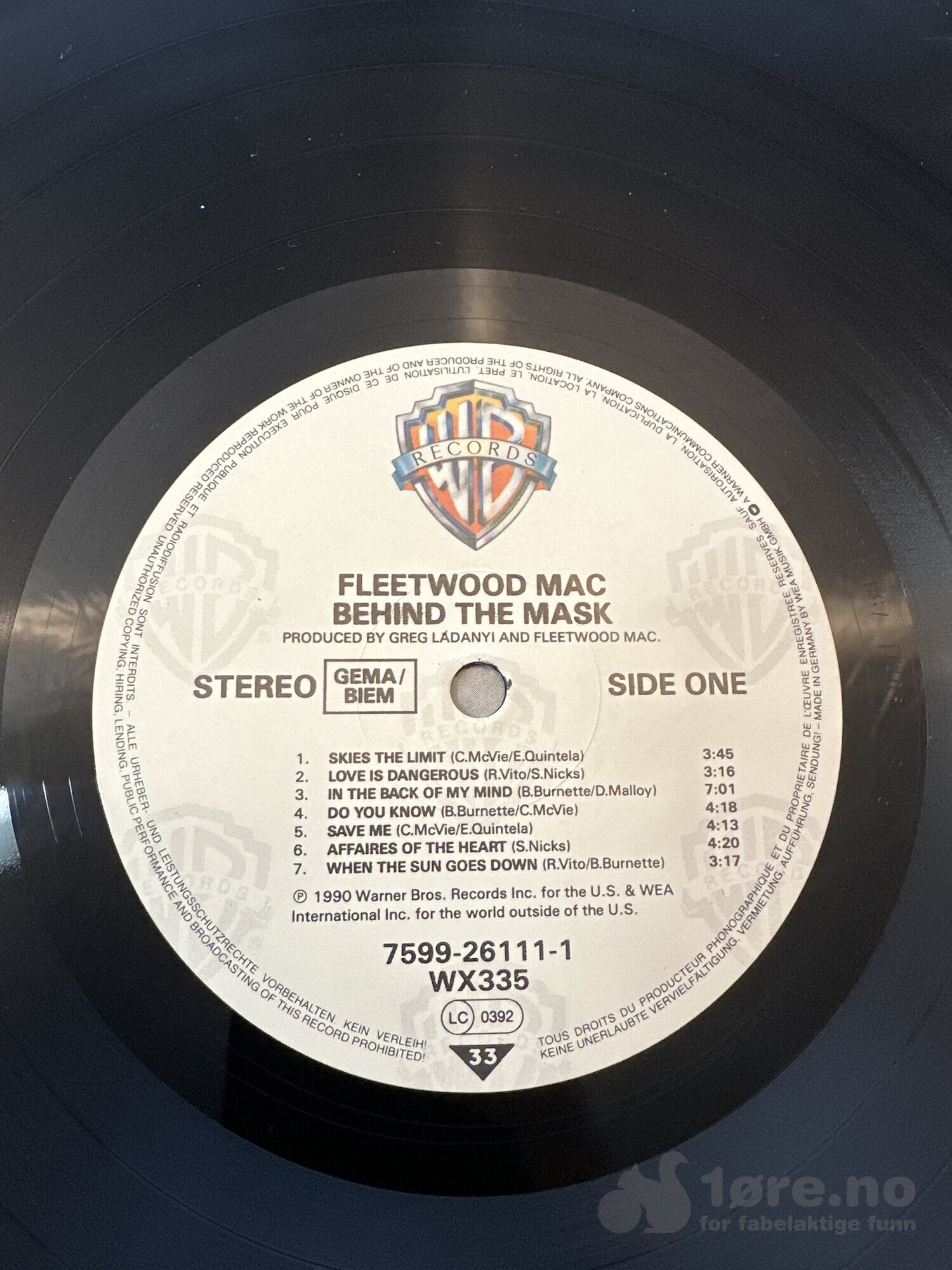 LP - Fleetwood Mac  - Behind the mask, bilde 3