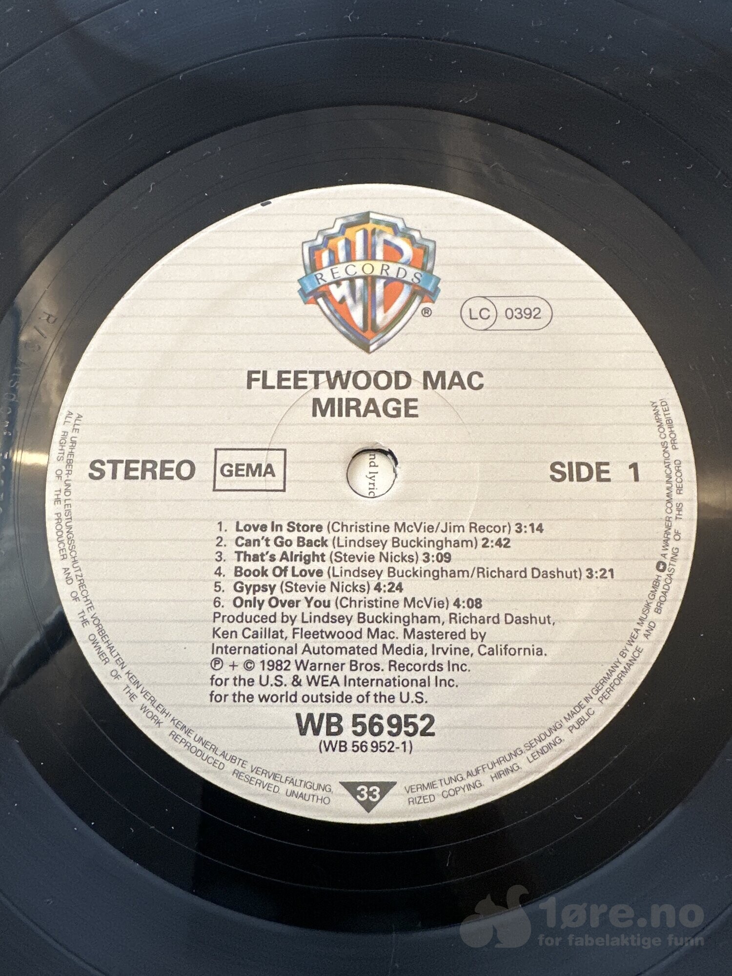LP - Fleetwood Mac - Mirage, bilde 3