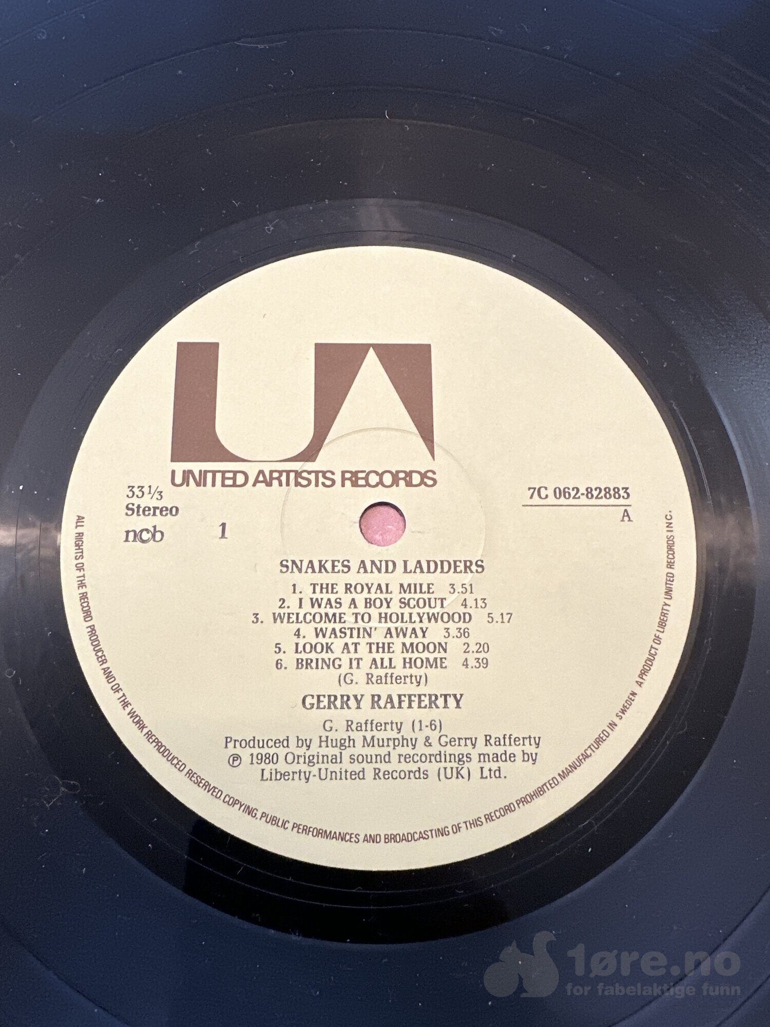 LP - Gerry Rafferty - Snakes and Ladders, bilde 3