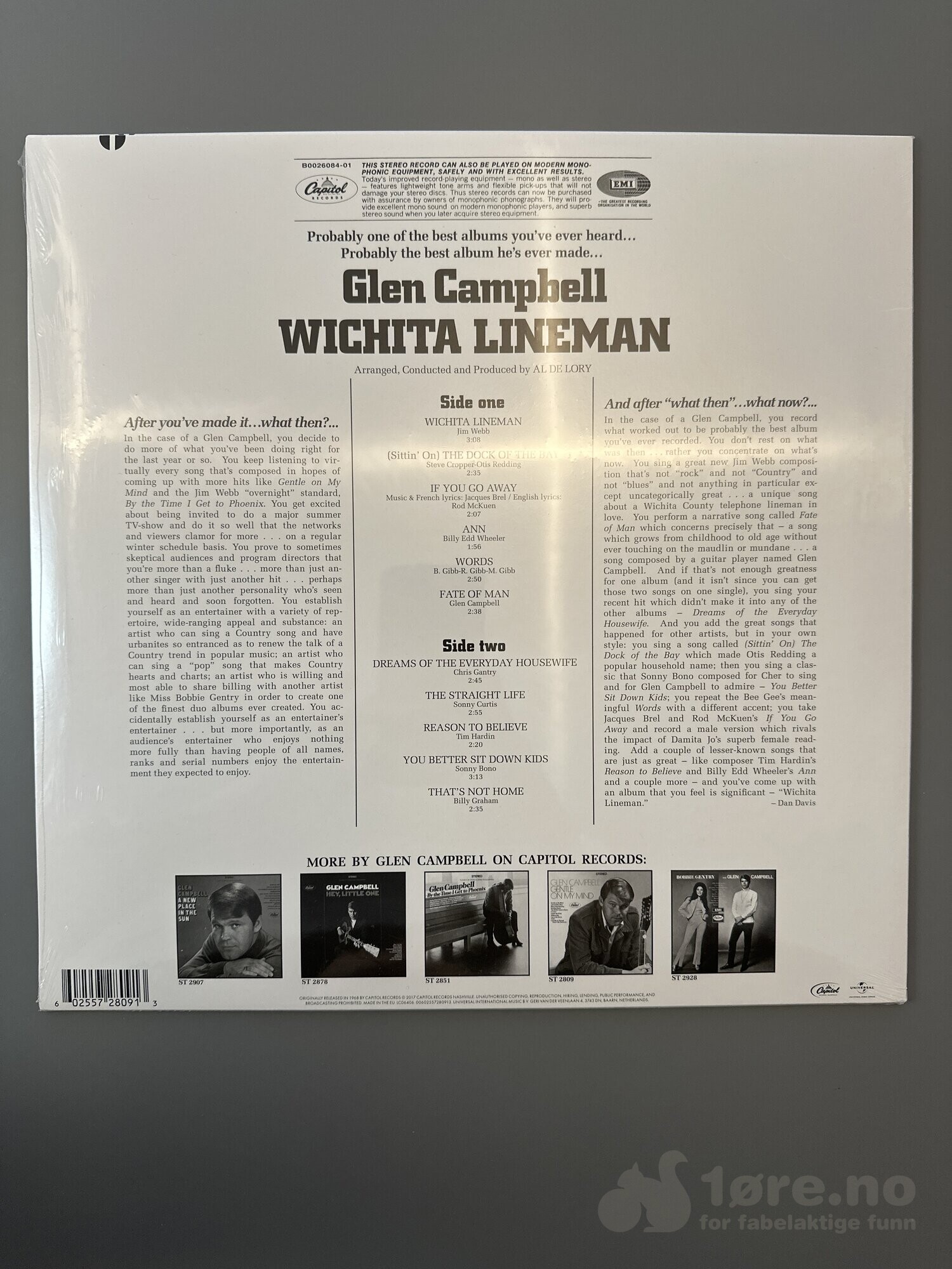 LP - Glen Campbell - Wichita Lineman, bilde 2