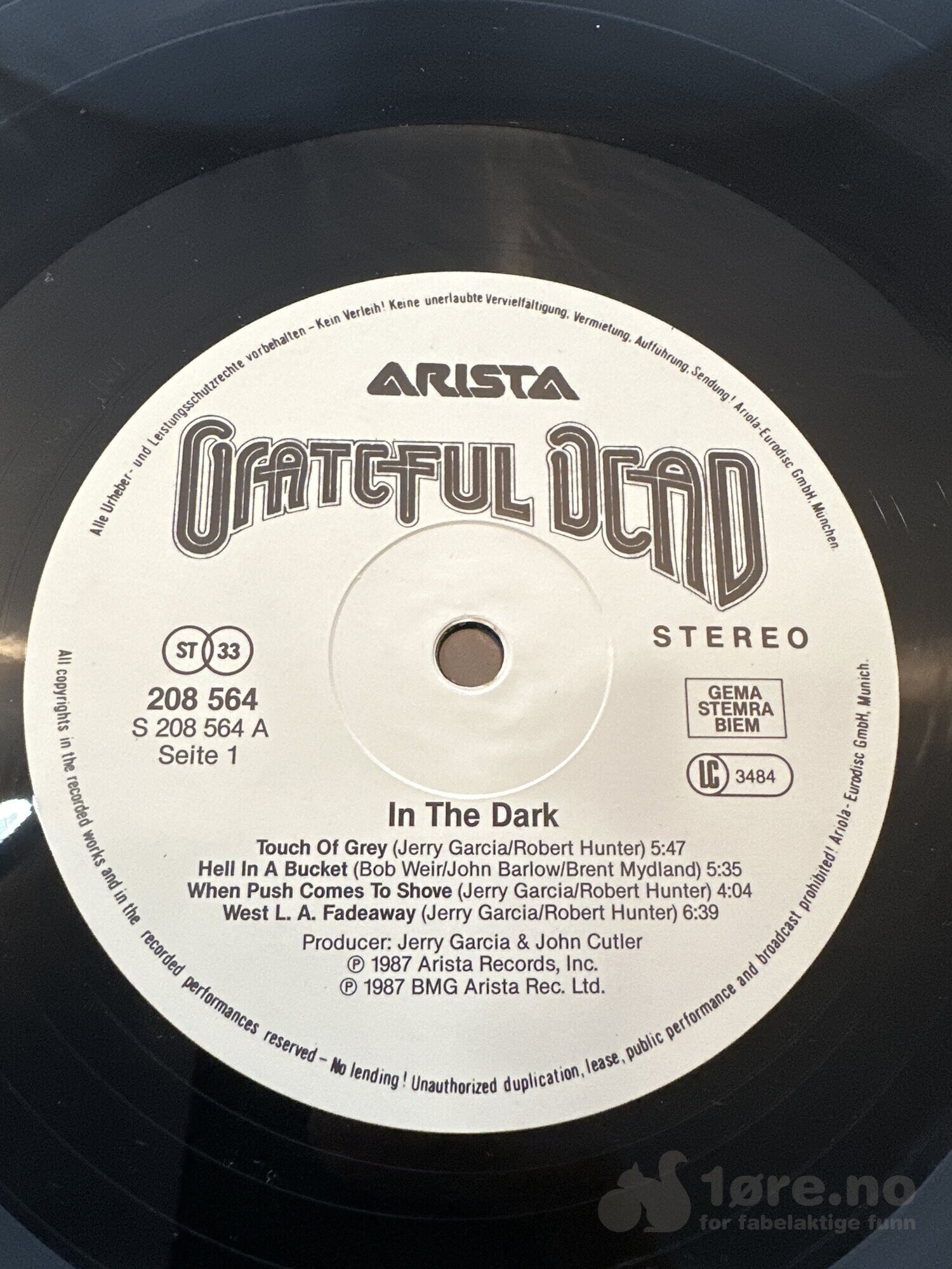 LP - Grateful Dead - In The Dark, bilde 3