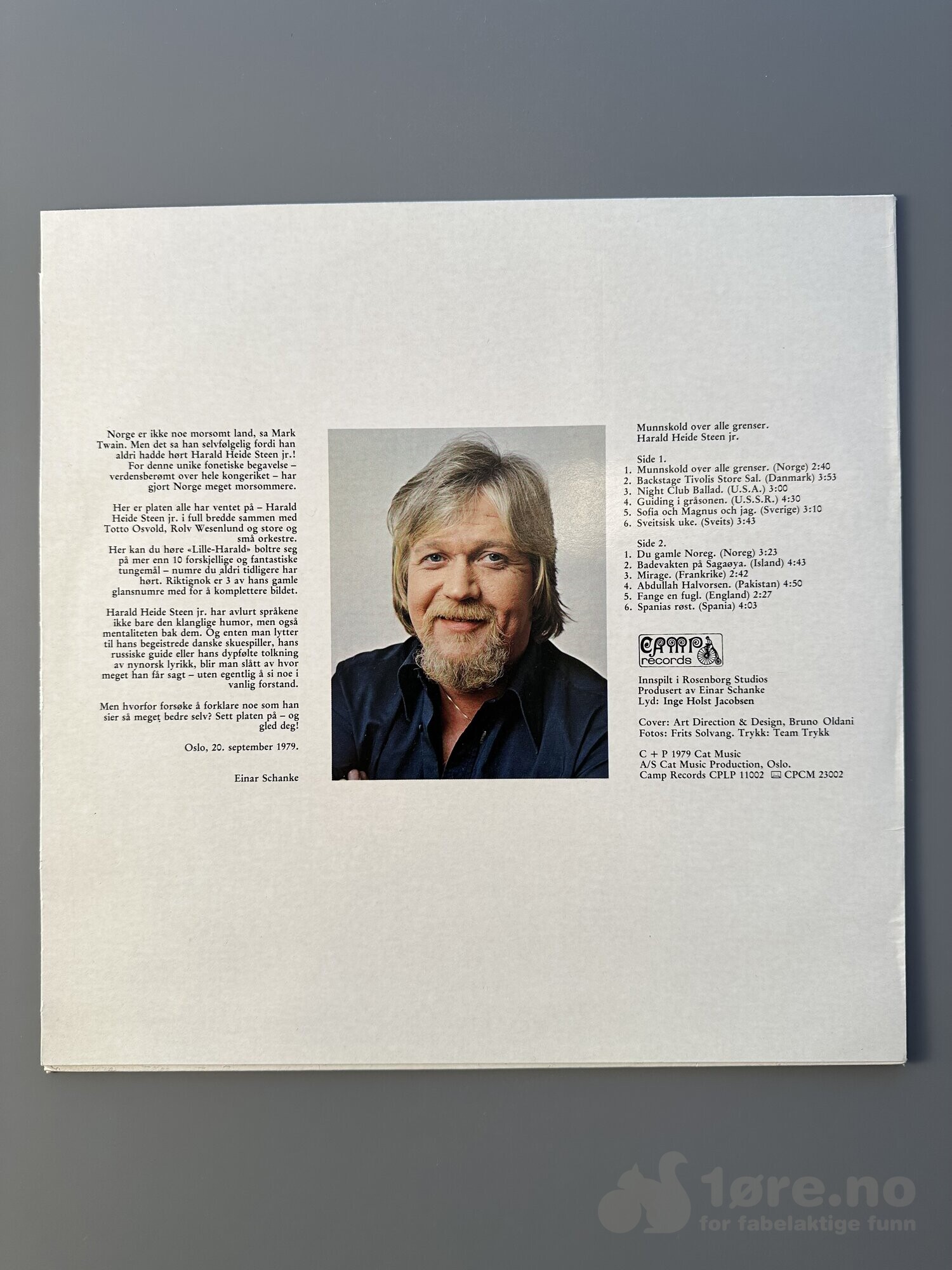 LP - Harald Heide Steen jr - Munnskold over alle grenser, bilde 2