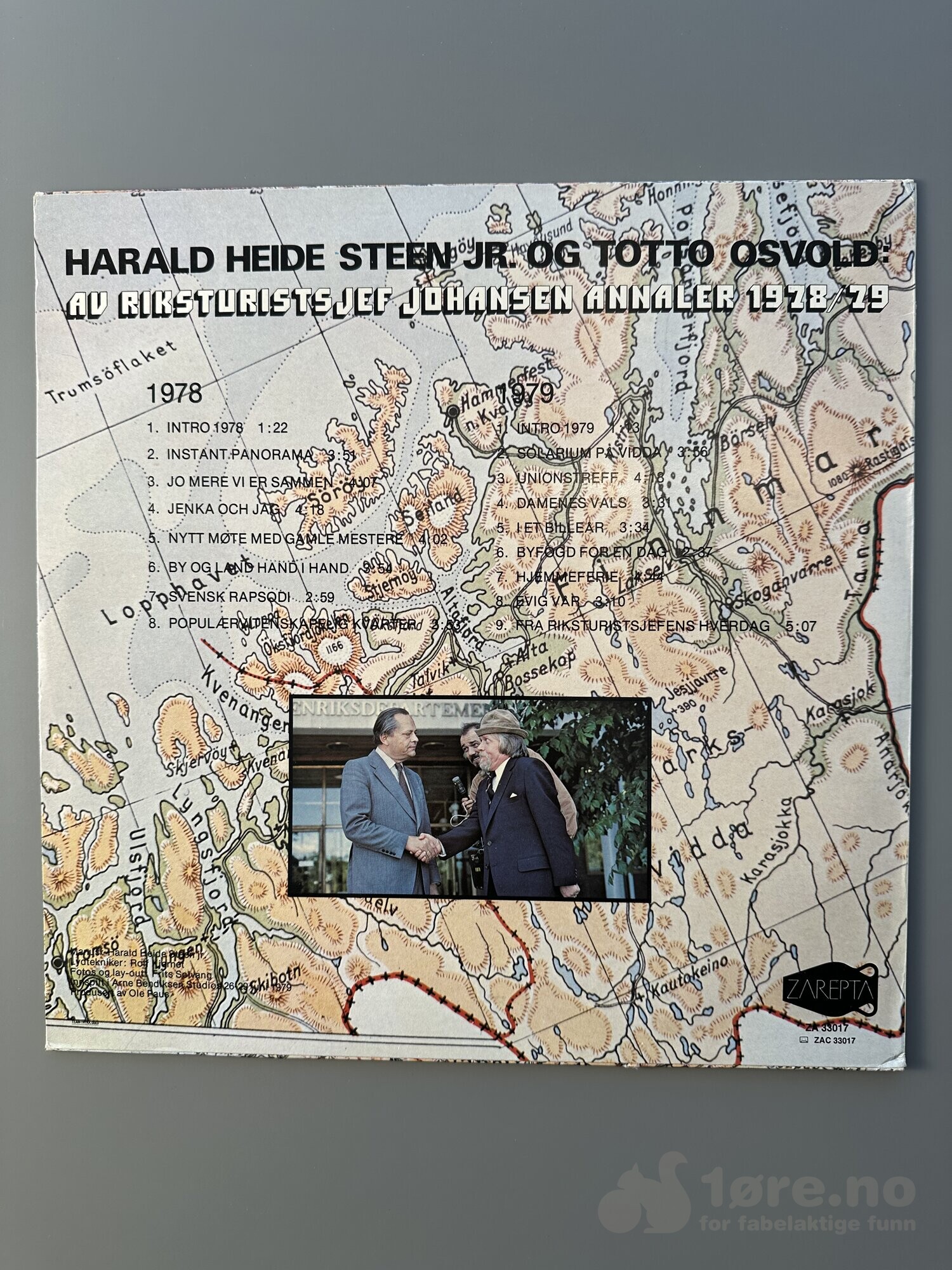 LP - Harald Heide Steen Jr og Totto Osvold - Av riksturistsjef Johansen annaler 1978/79, bilde 2