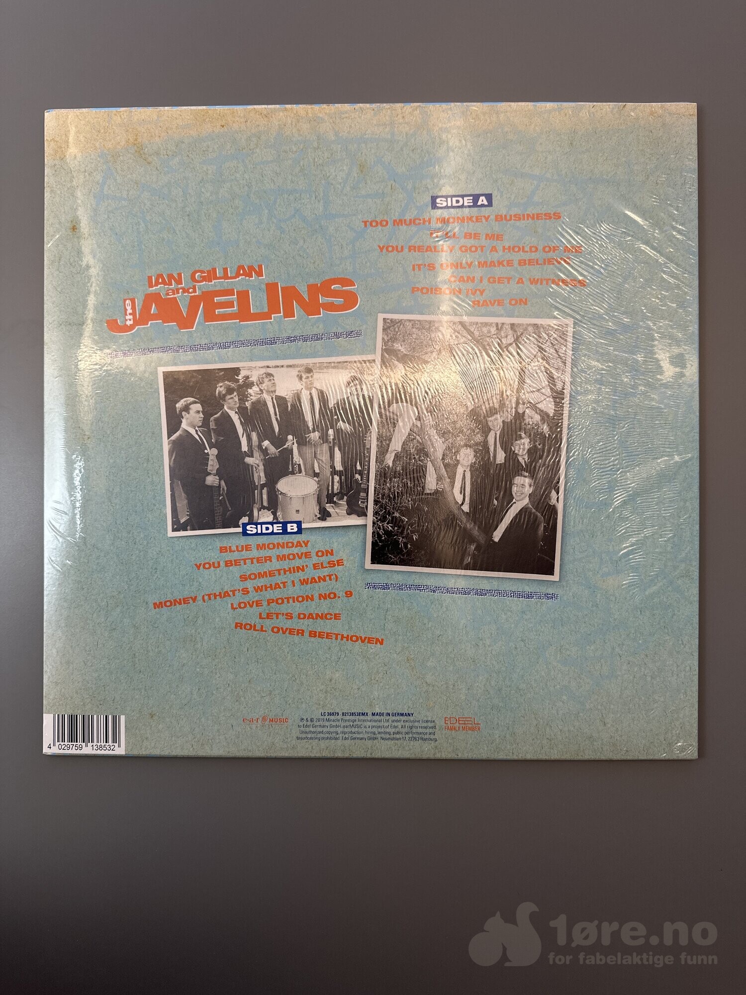 LP - Ian Gillan and The Javelins - Raving with Ian Gillan & The Javelins, bilde 3