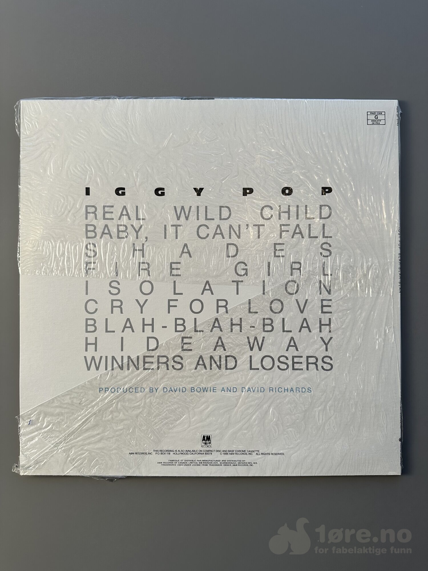 LP - Iggy Pop - Blah-Blah-Blah, bilde 2