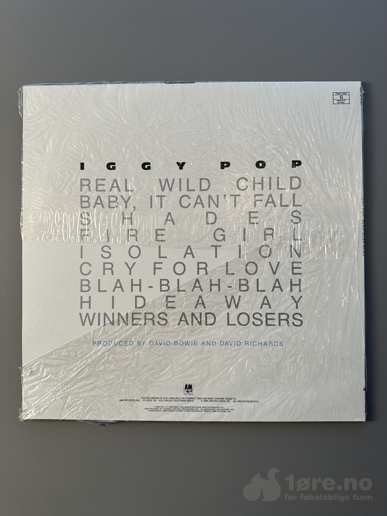 LP - Iggy Pop - Blah-Blah-Blah, bilde 3