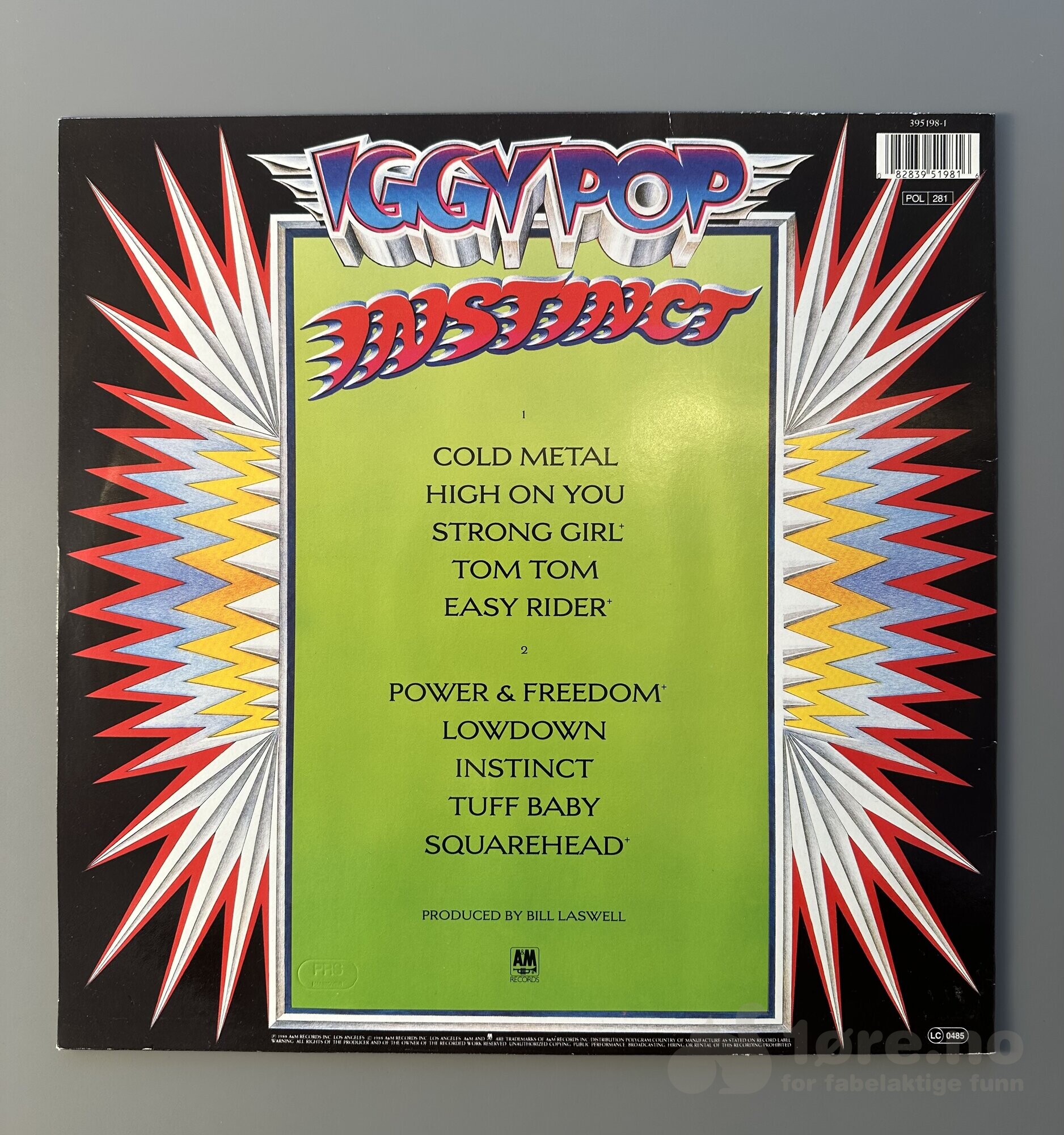 LP - Iggy Pop - Instinct, bilde 2