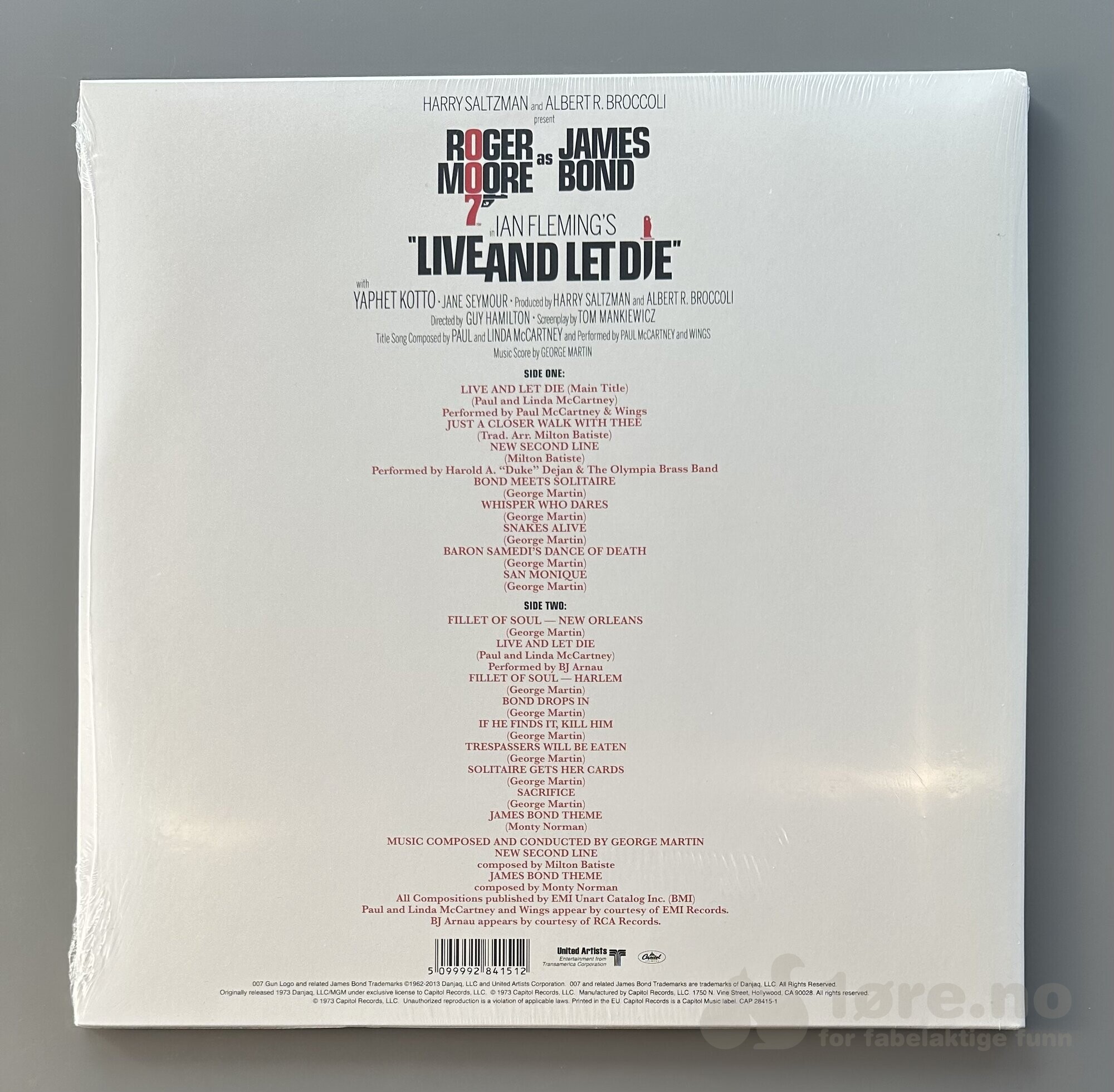 LP - James Bond - Live And Let Die, bilde 2