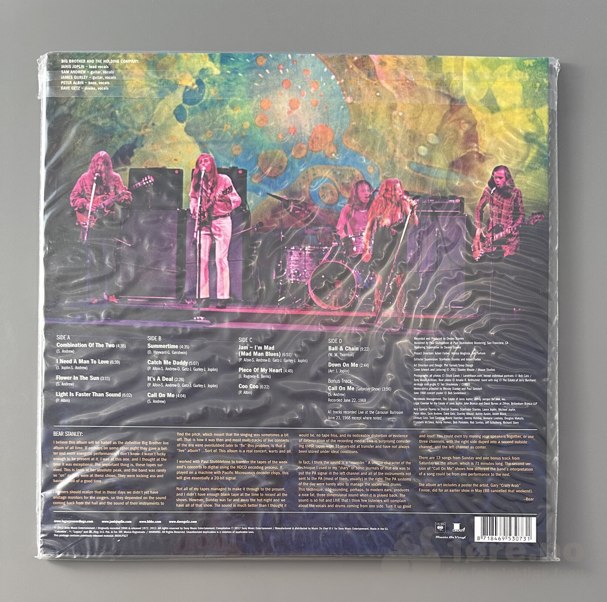 LP - Janis Joplin - Live at the Carousel ballroom 1968, bilde 2