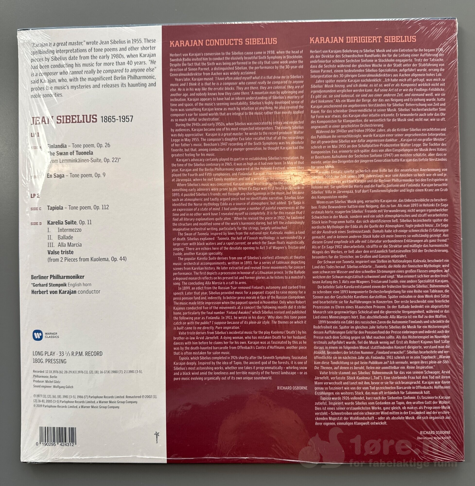 LP - Jean Sibelius - Finlandia, bilde 2