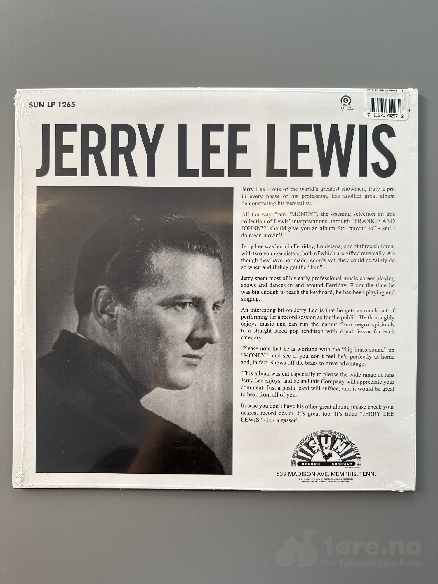 LP - Jerry Lee Lewis - Jerry Lee’s Greatest!, bilde 2