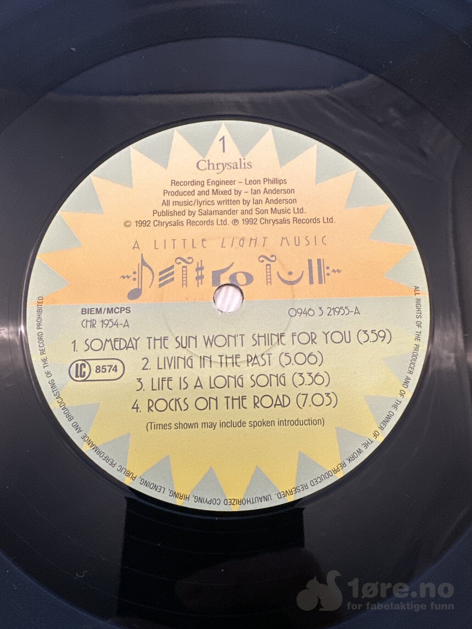 LP - Jethro Tull - A little light music, bilde 3