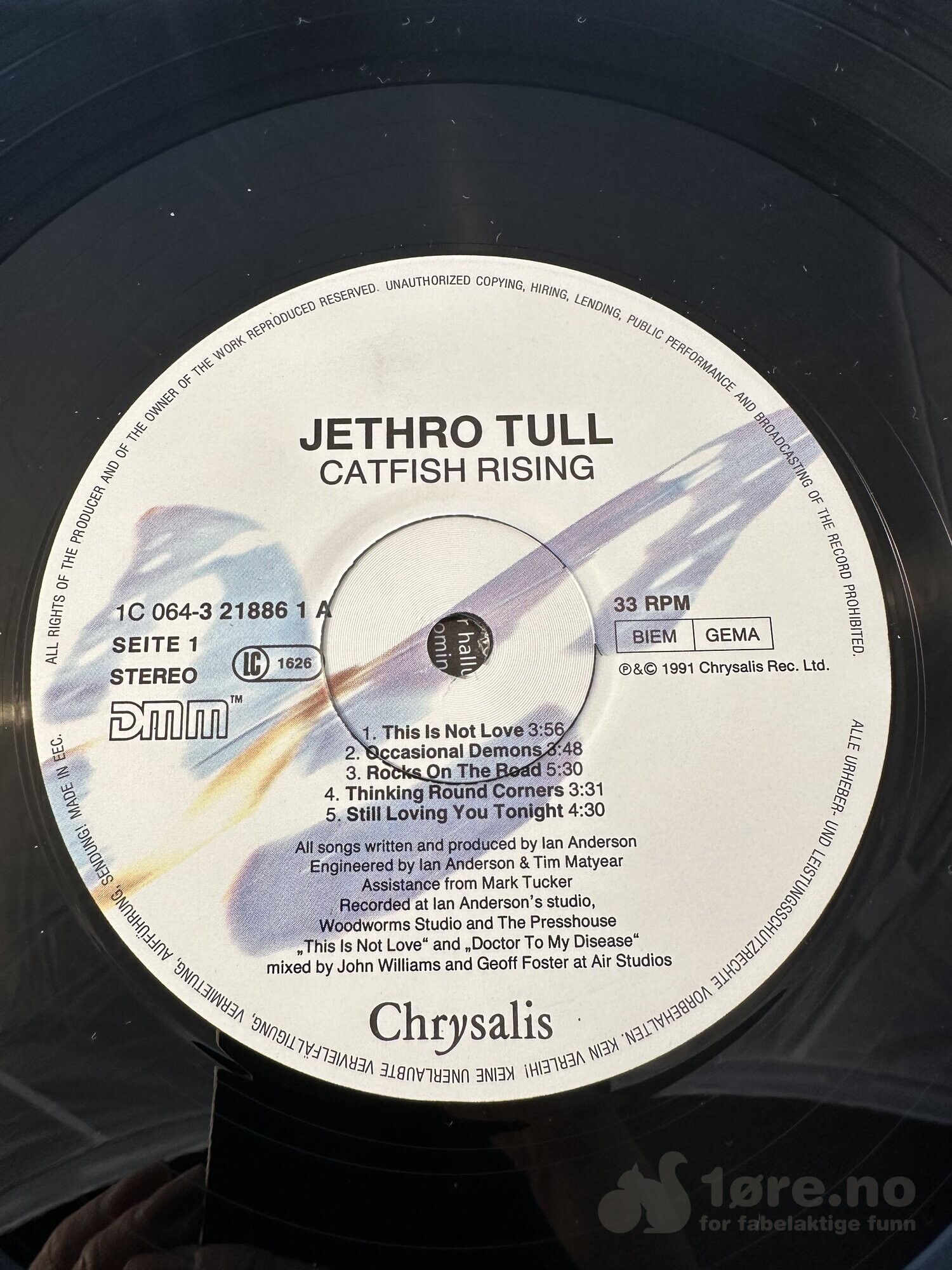 LP - Jethro Tull - Catfish Rising, bilde 3