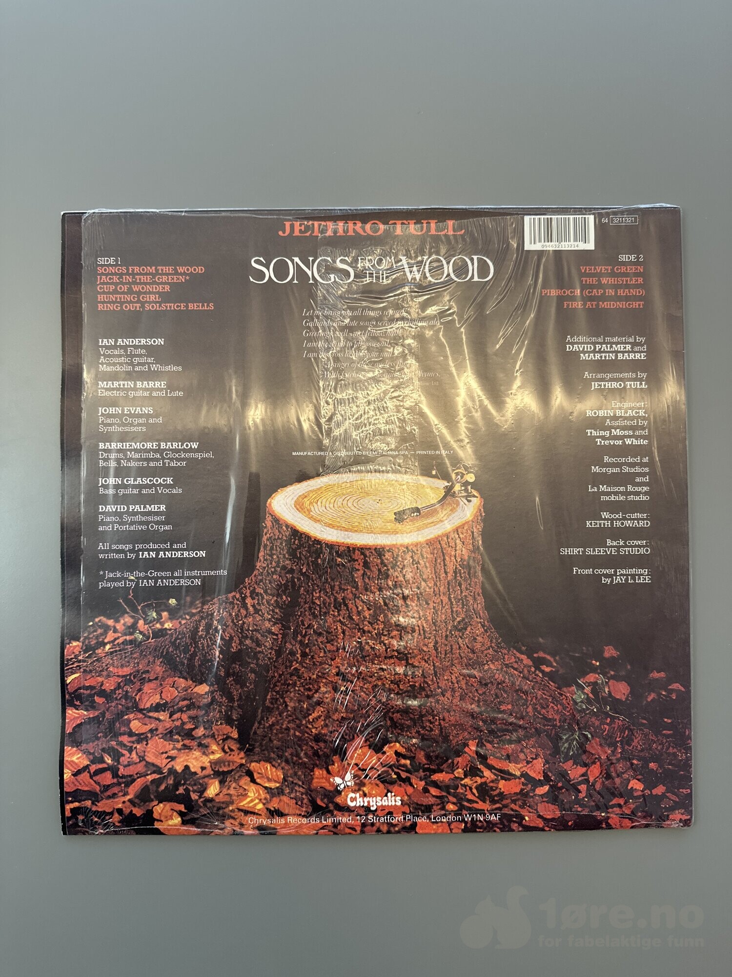LP - Jethro Tull - Songs from the Wood, bilde 2