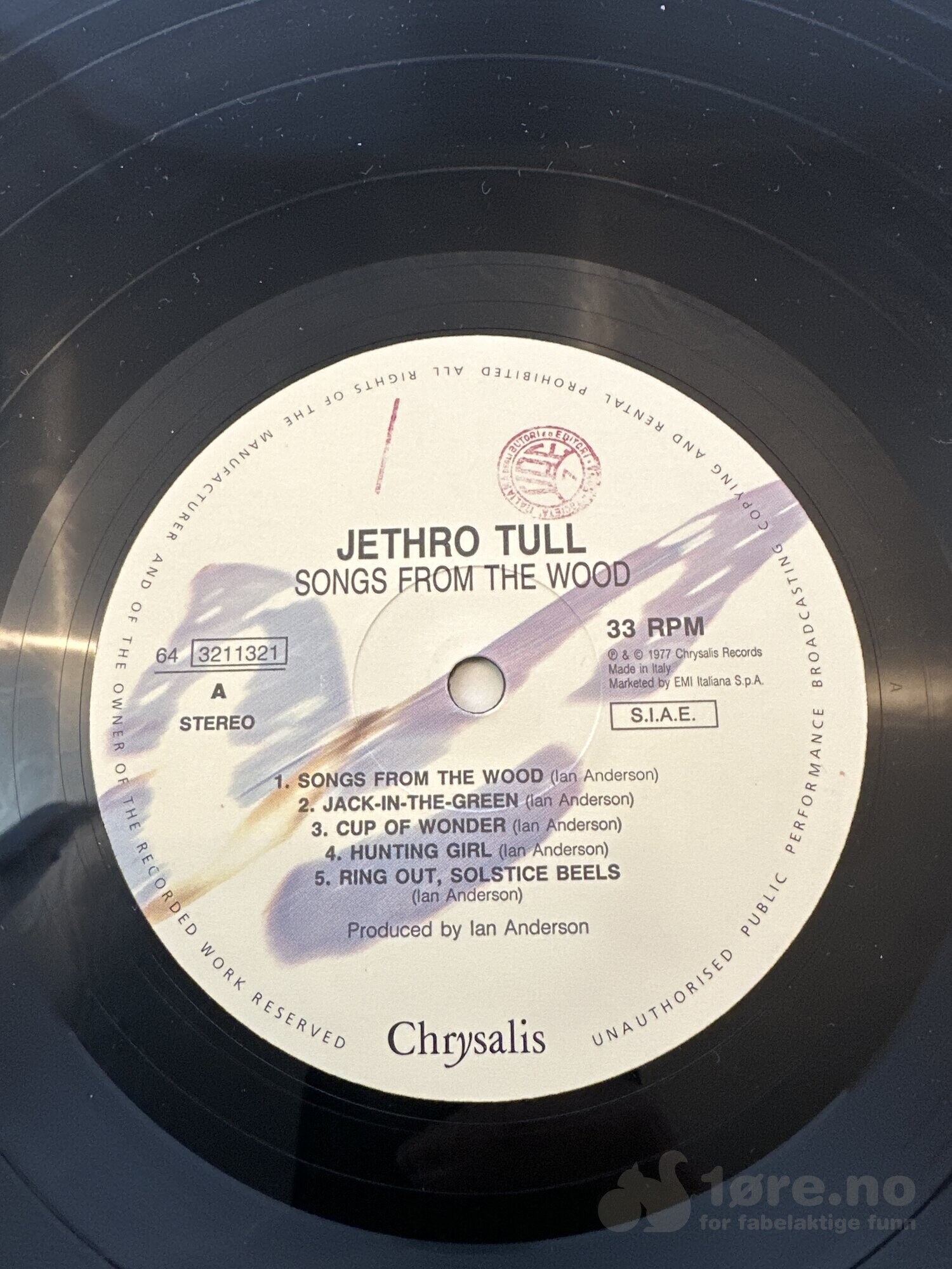 LP - Jethro Tull - Songs from the Wood, bilde 3