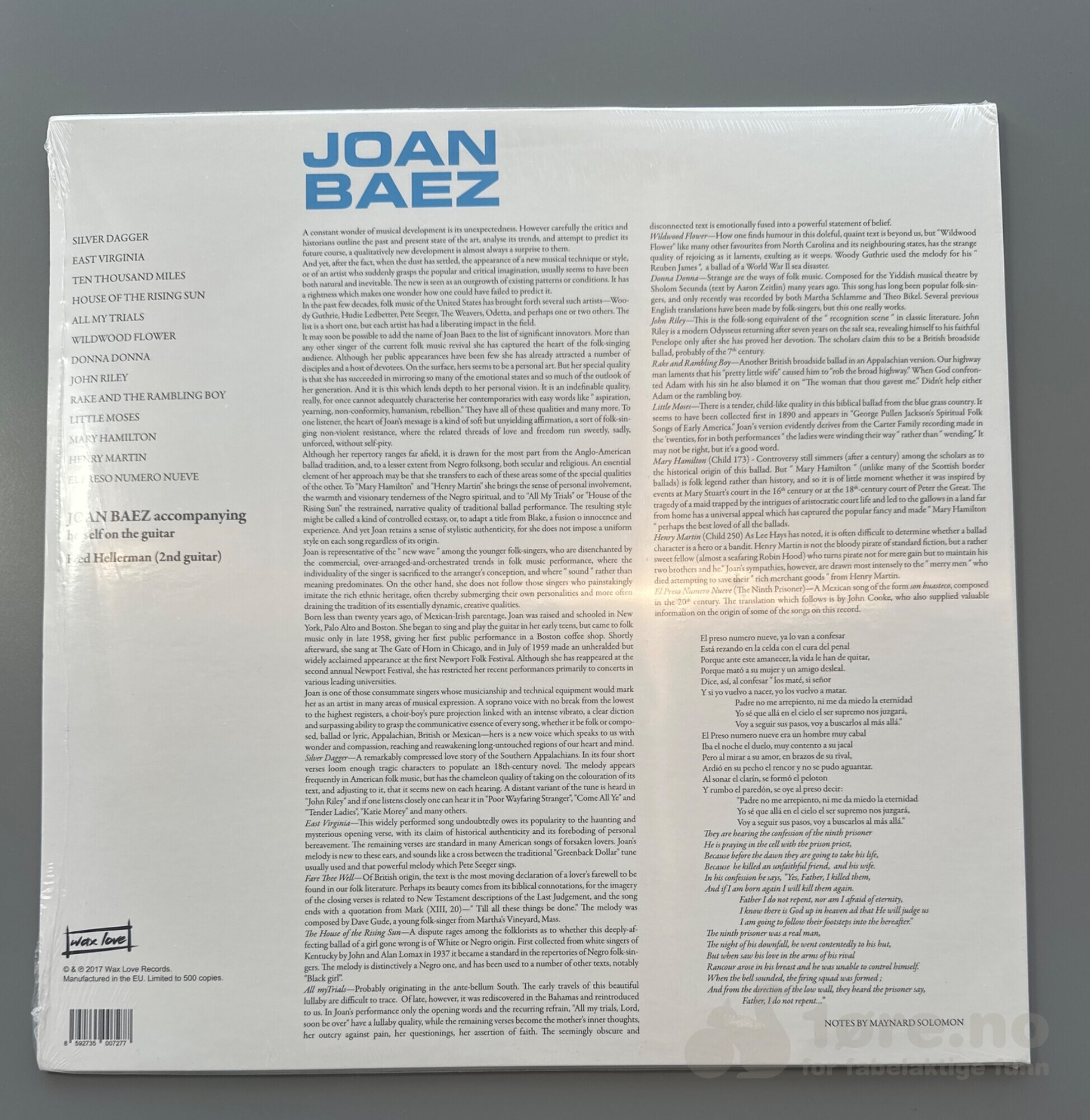 LP - Joan Baez, bilde 2