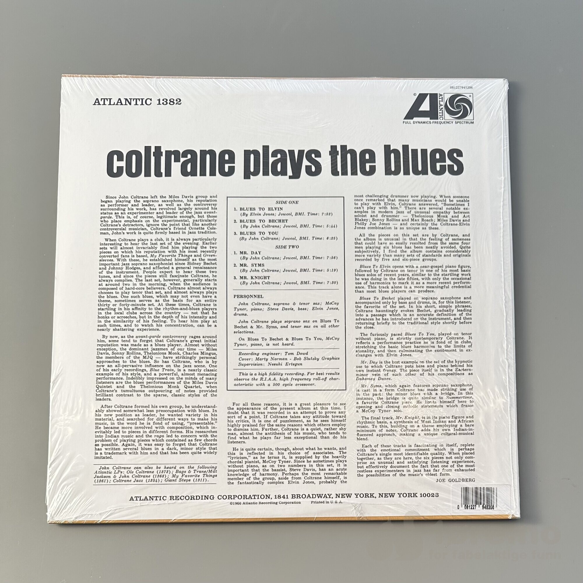 LP – John Coltrane – Coltrane Plays the Blues, bilde 2