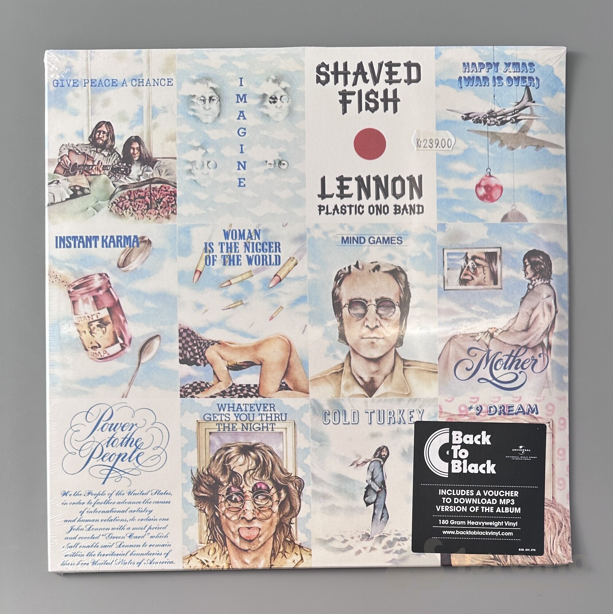 LP - John Lennon / Plastic Ono Band - Shaved fish