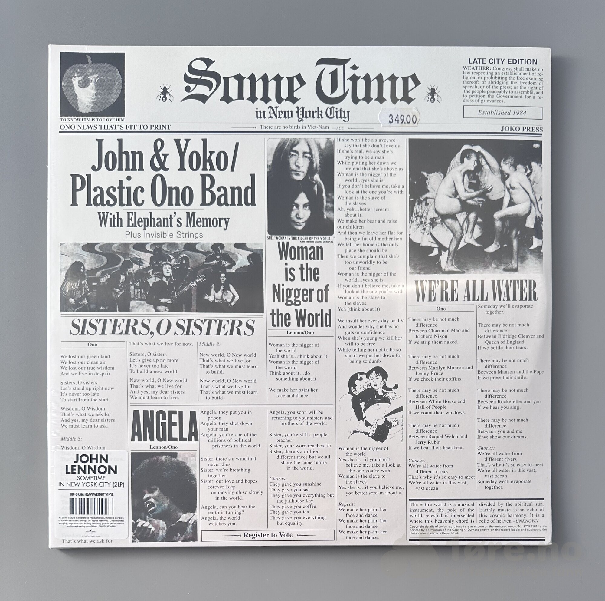 LP - John Lennon / Plastic Ono Band - Some time in New York city