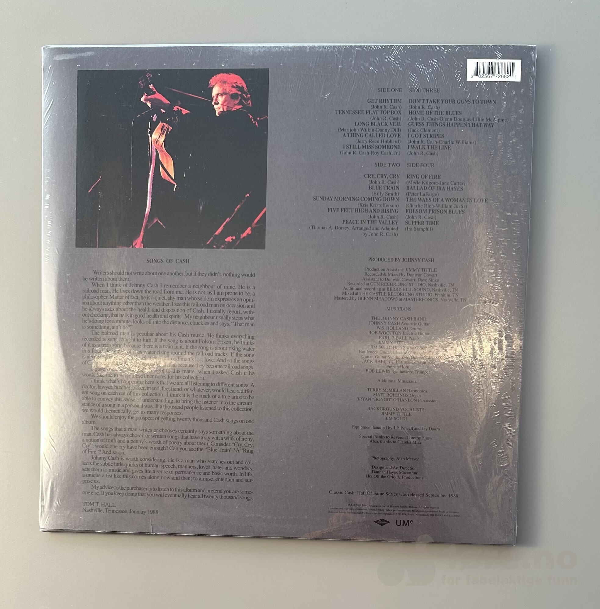 LP - Johnny Cash - Hall Of Fame Series, bilde 2