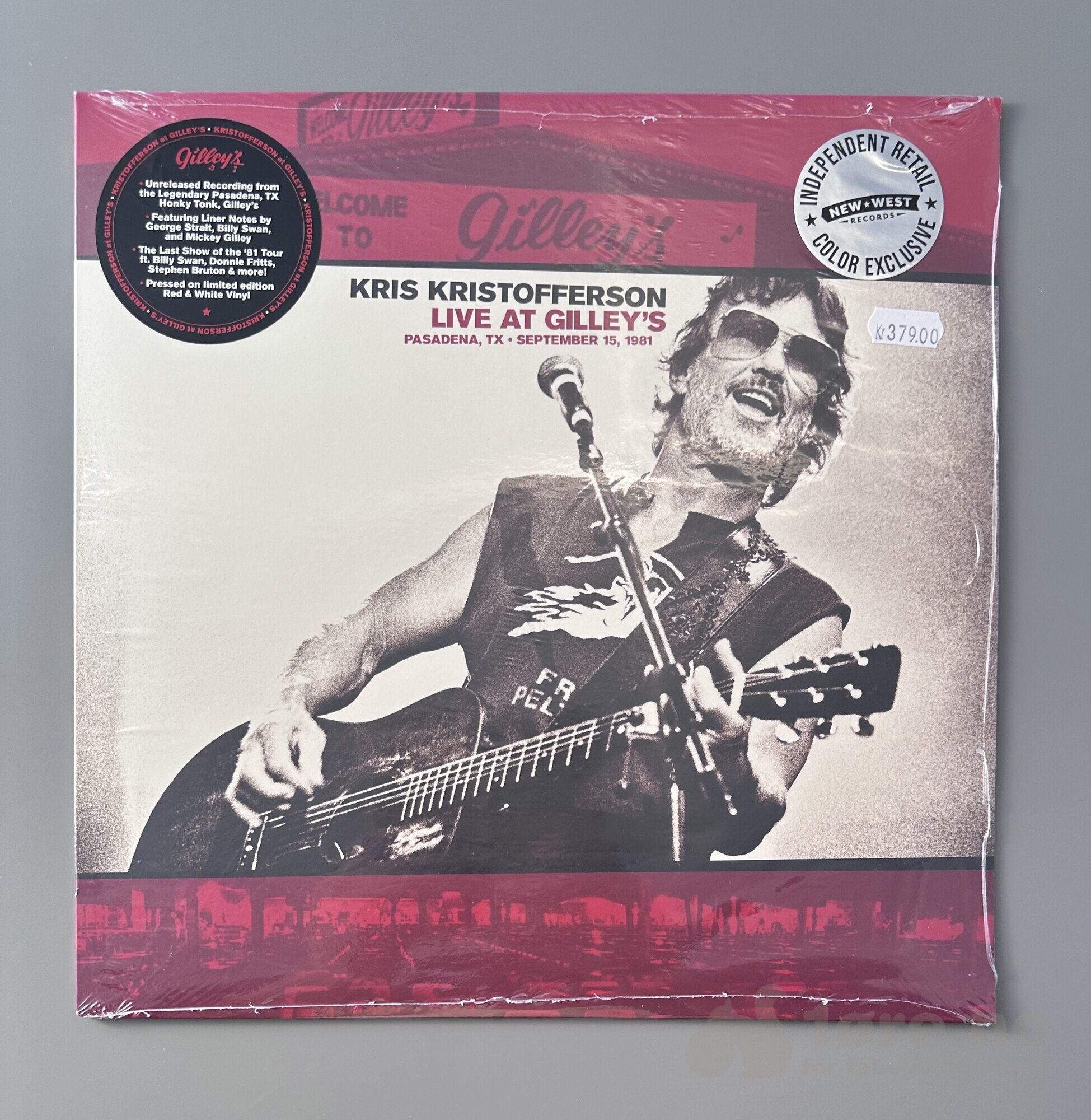 LP - Kris Kristofferson - Live at Gilley's