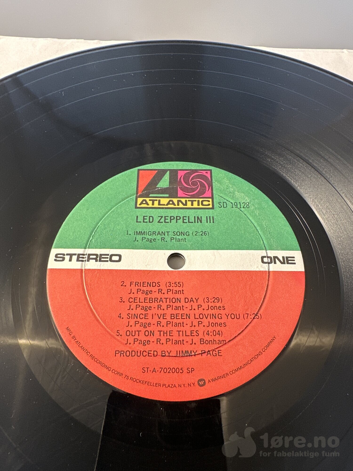 LP - Led Zeppelin III - Immigrant Song, bilde 3