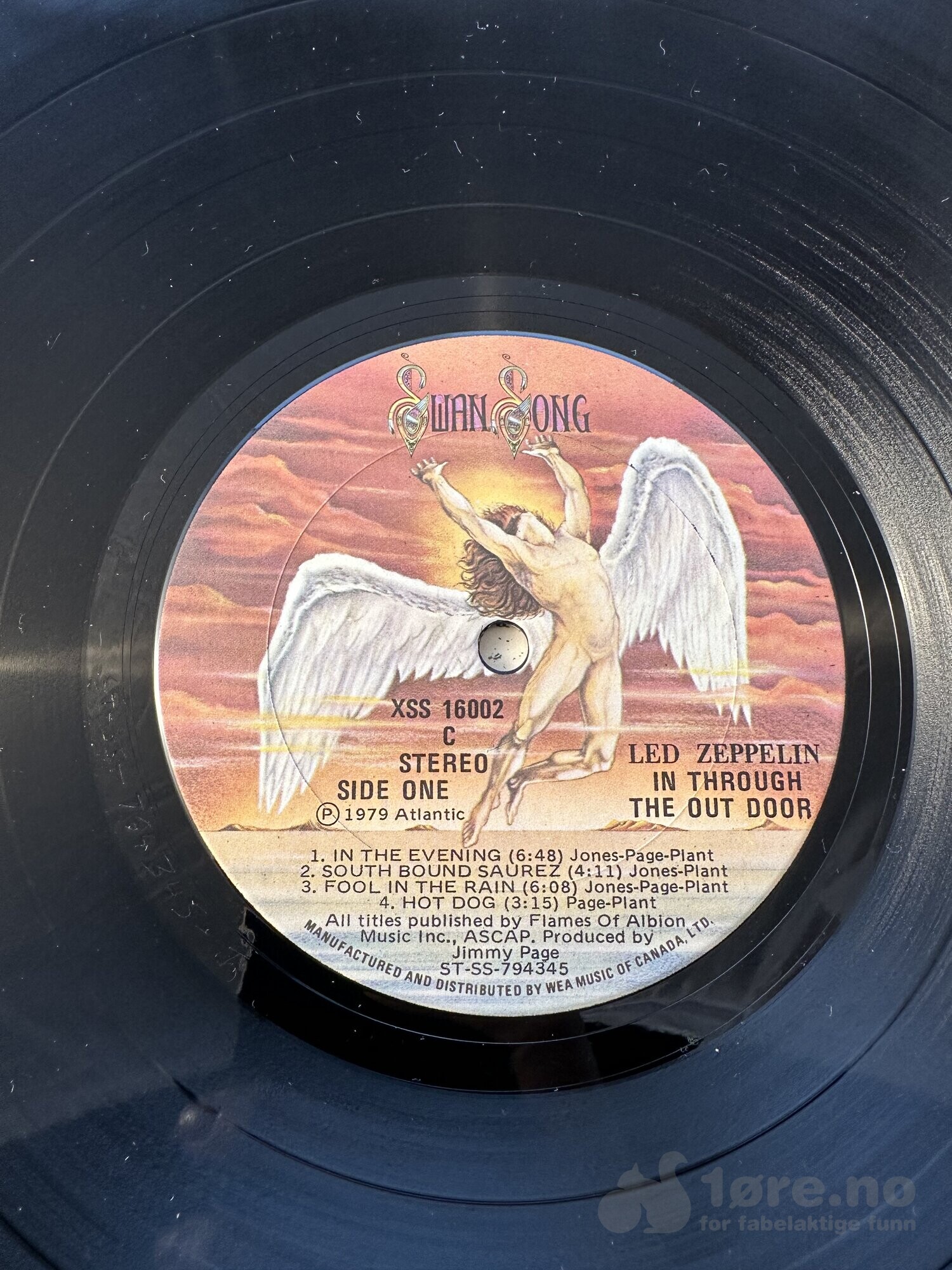 LP - Led Zeppelin - In Through the Out Door, bilde 3