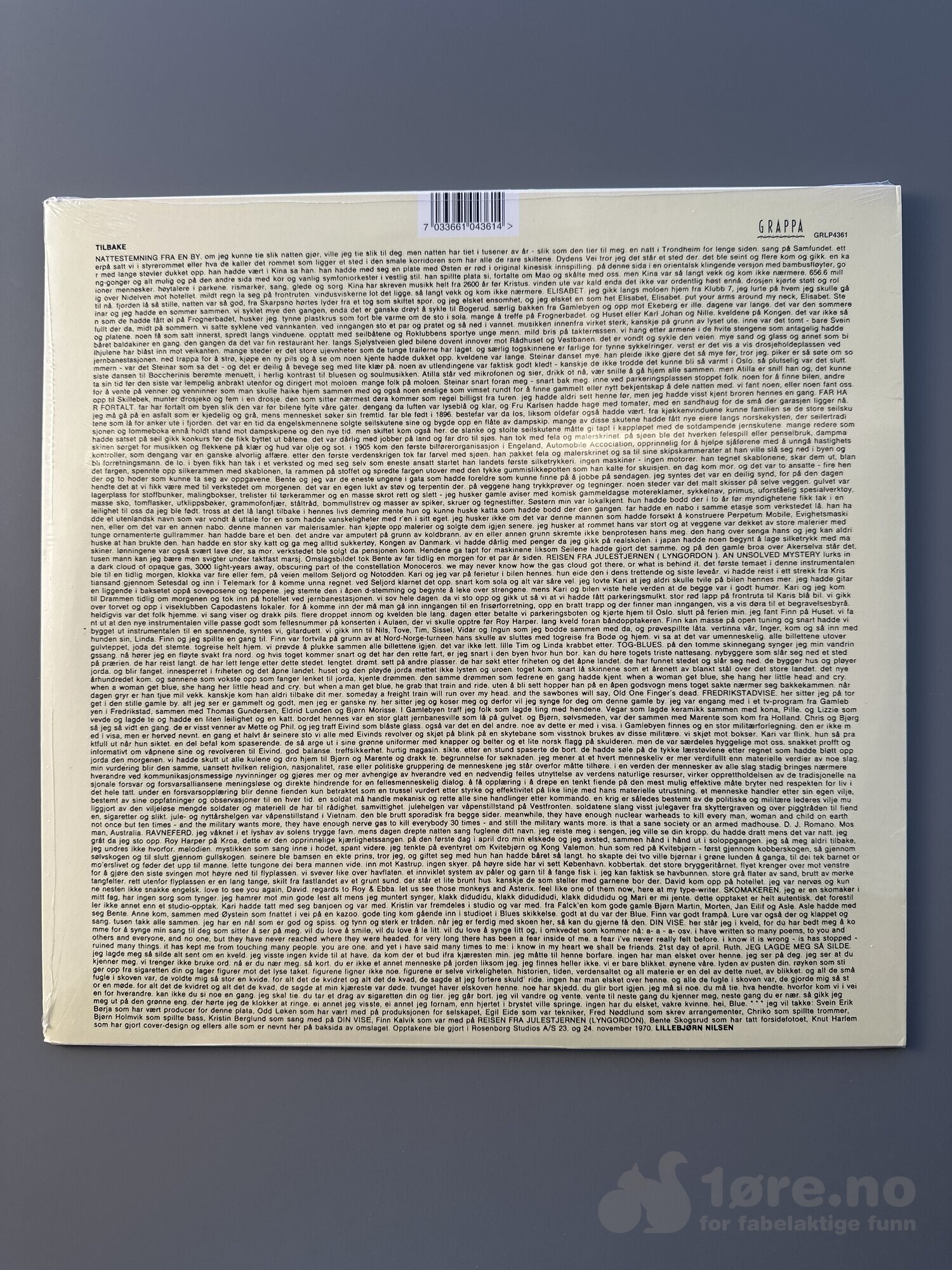 LP - Lillebjørn Nilsen - Tilbake, bilde 2