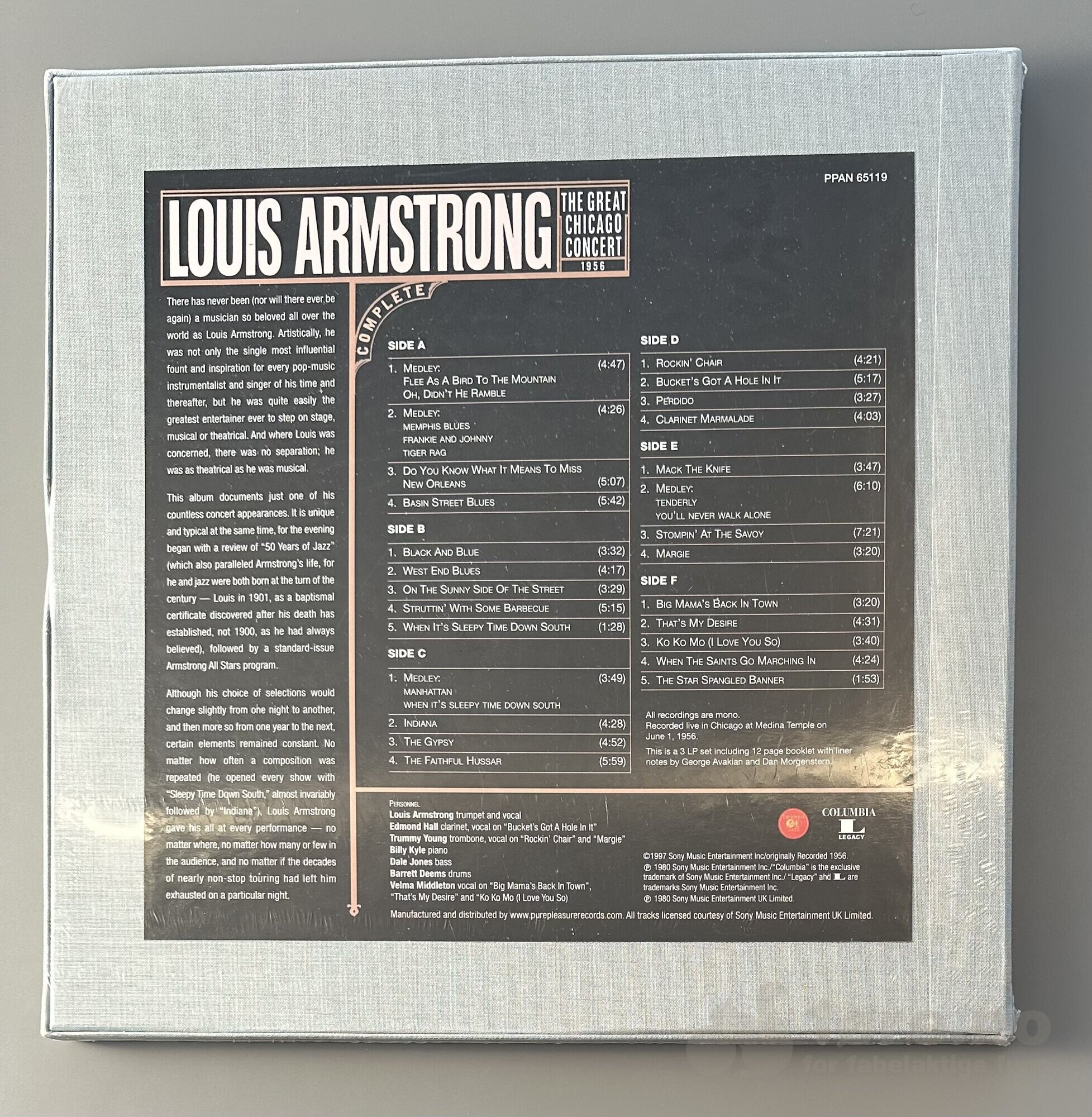 LP - Louis Armstrong - The Great Chicago concert 1956, bilde 2
