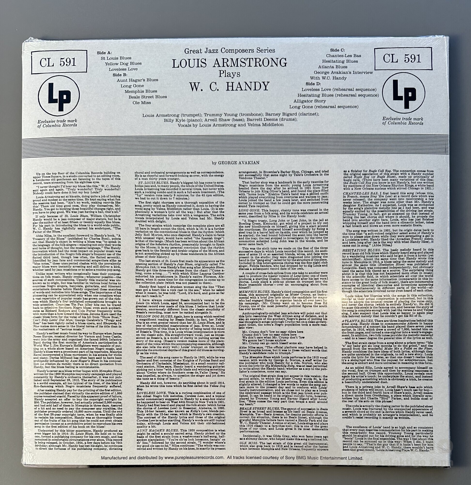LP - Louis Armstrong - W.C. Handy, bilde 2
