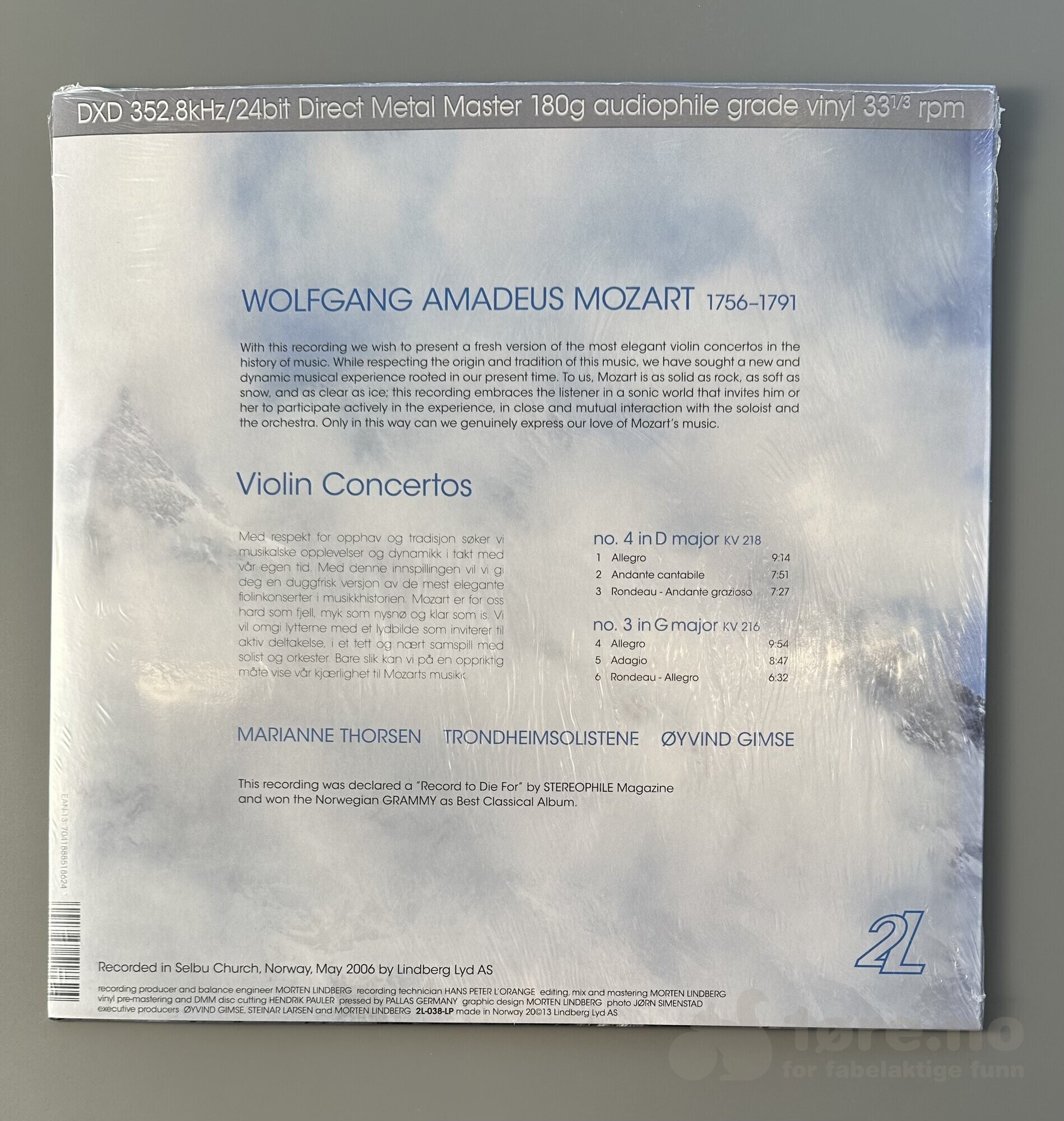 LP - Marianne Thorsen - Mozart, bilde 2