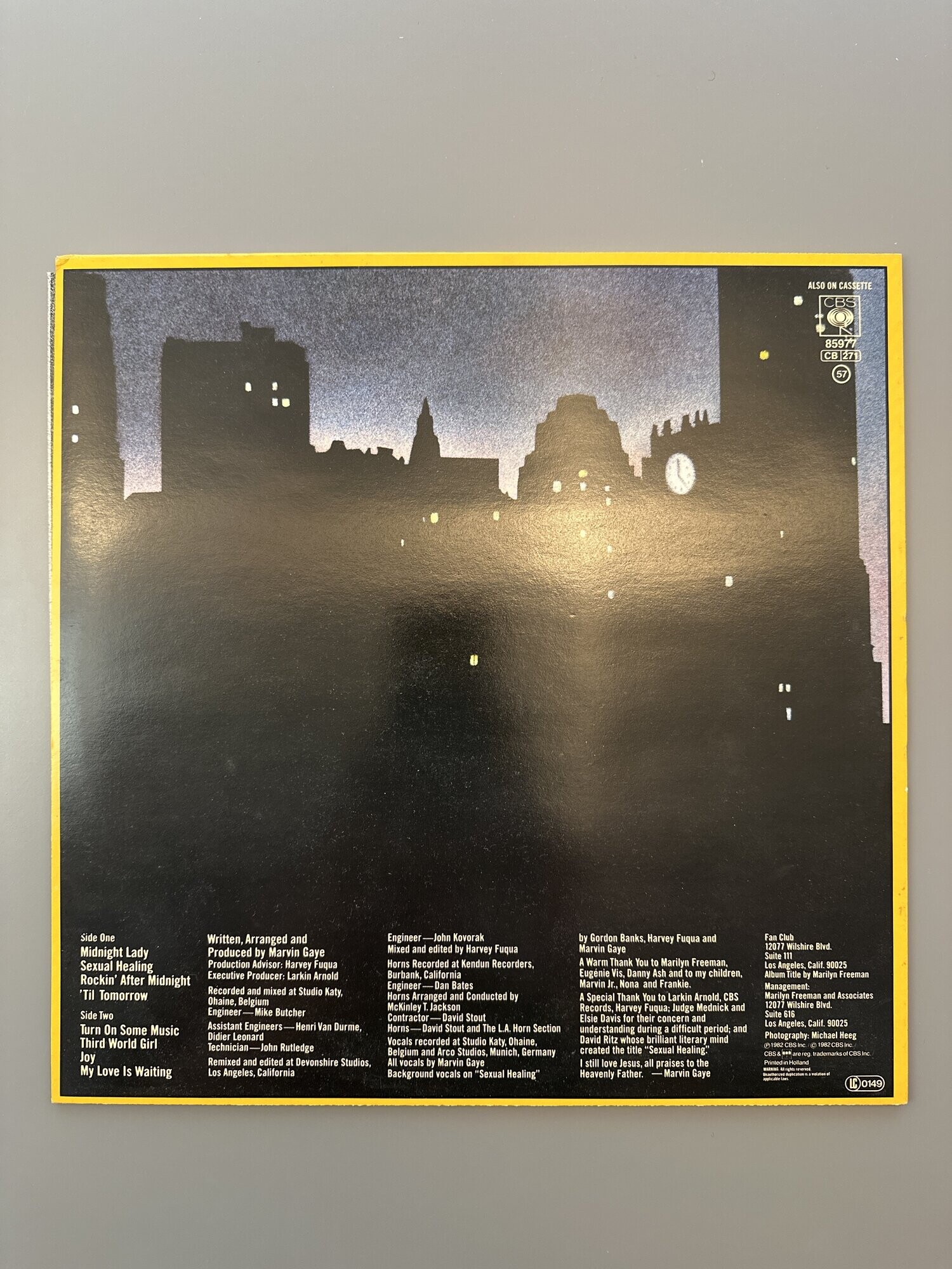 LP - Marvin Gaye - Midnight Love, bilde 2