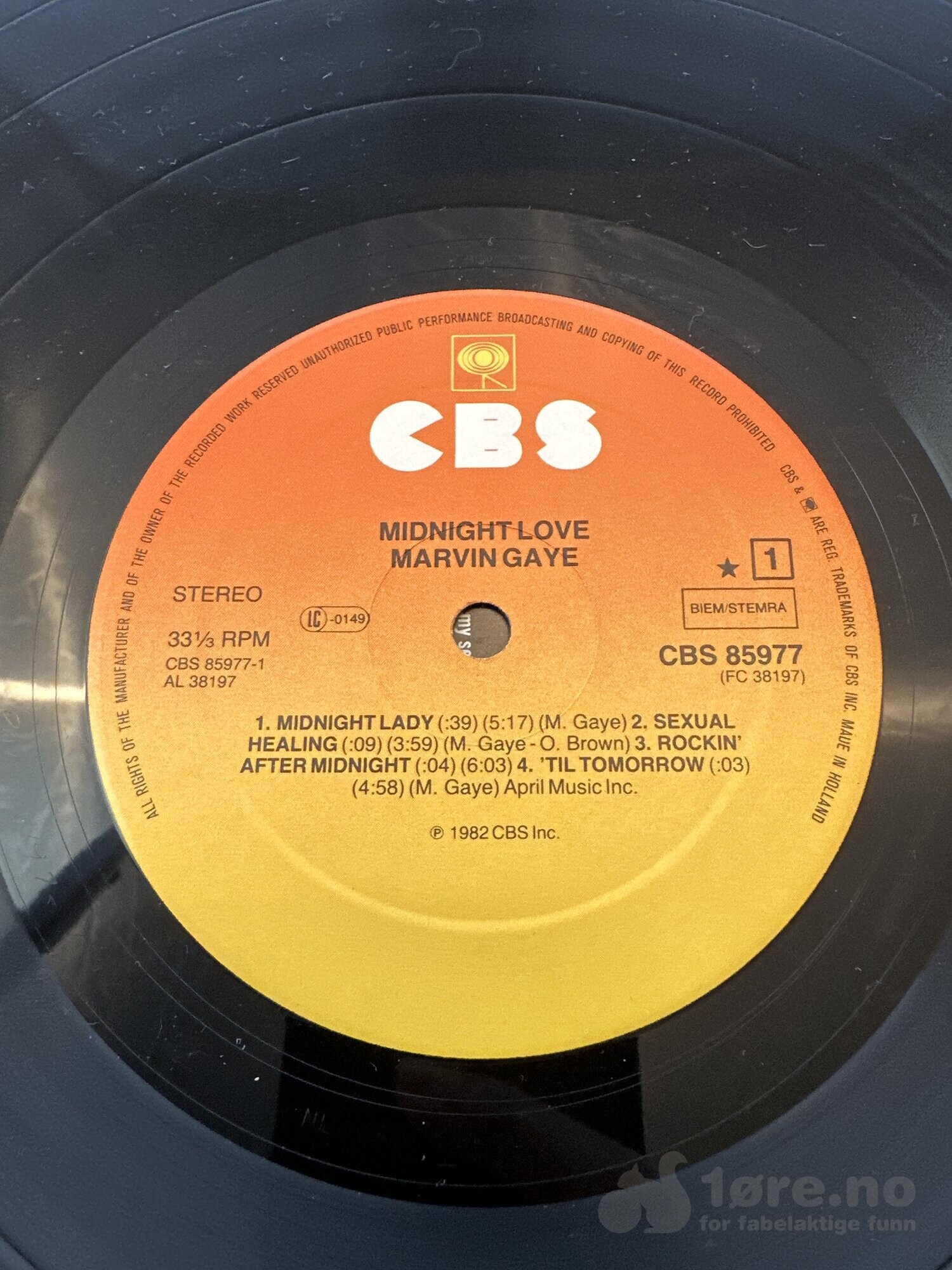 LP - Marvin Gaye - Midnight Love, bilde 3