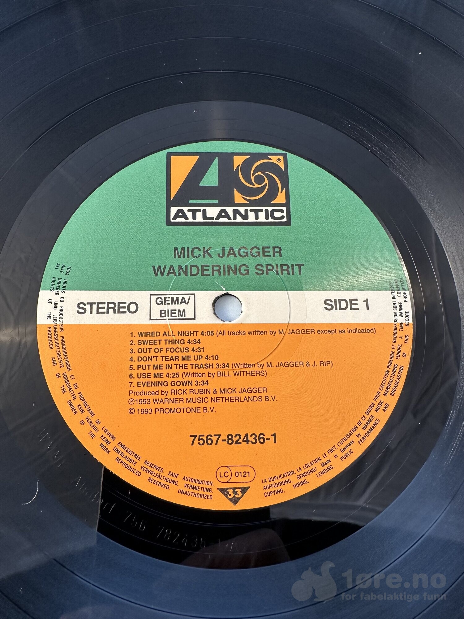 LP - Mick Jagger - Wandering Spirit, bilde 3