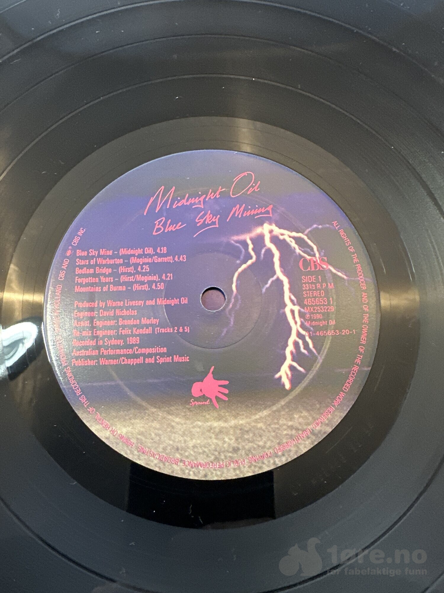 LP - Midnight Oil - Blue Sky Mine, bilde 3