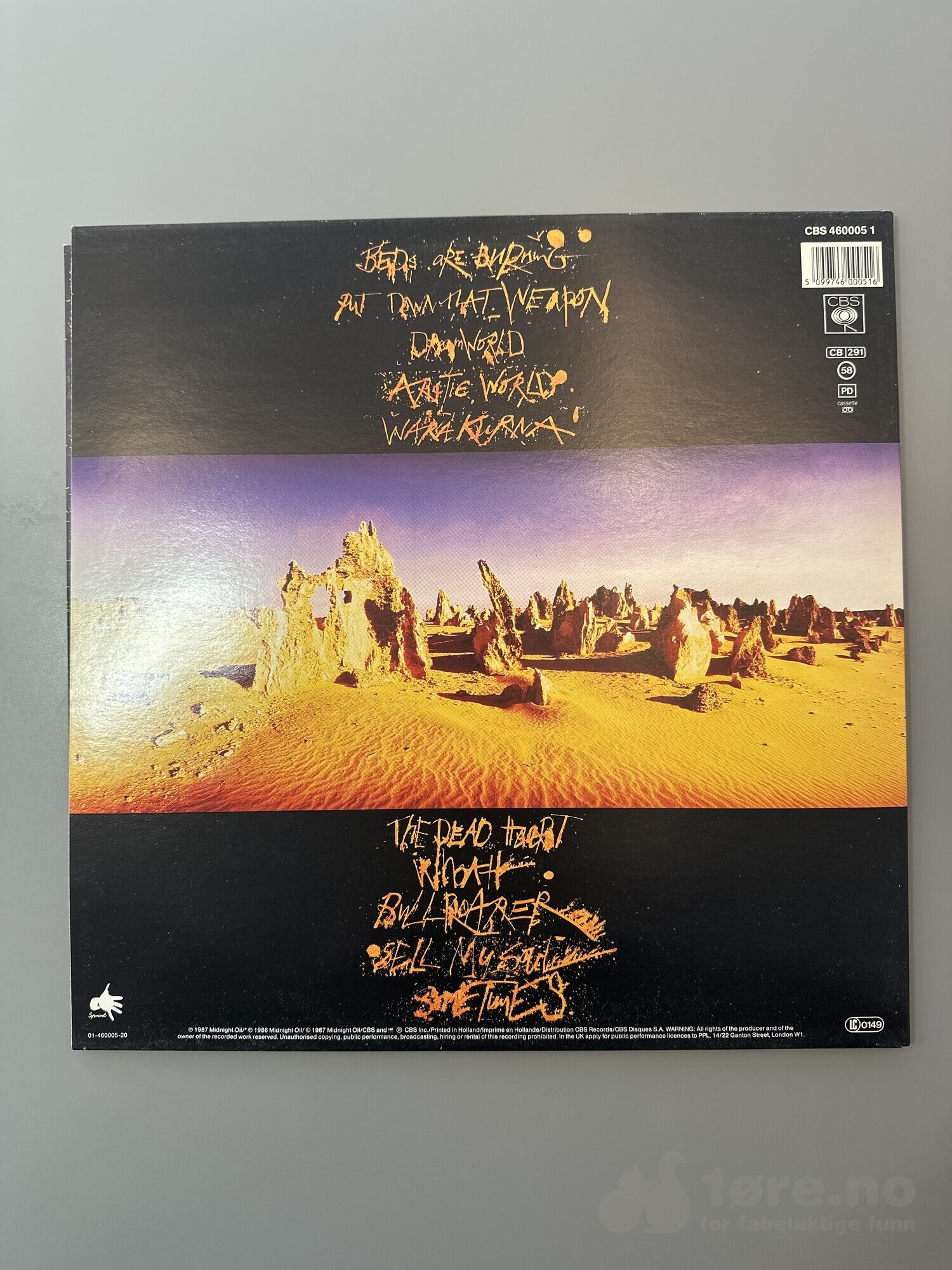 LP - Midnight oil - Diesel and Dust, bilde 2