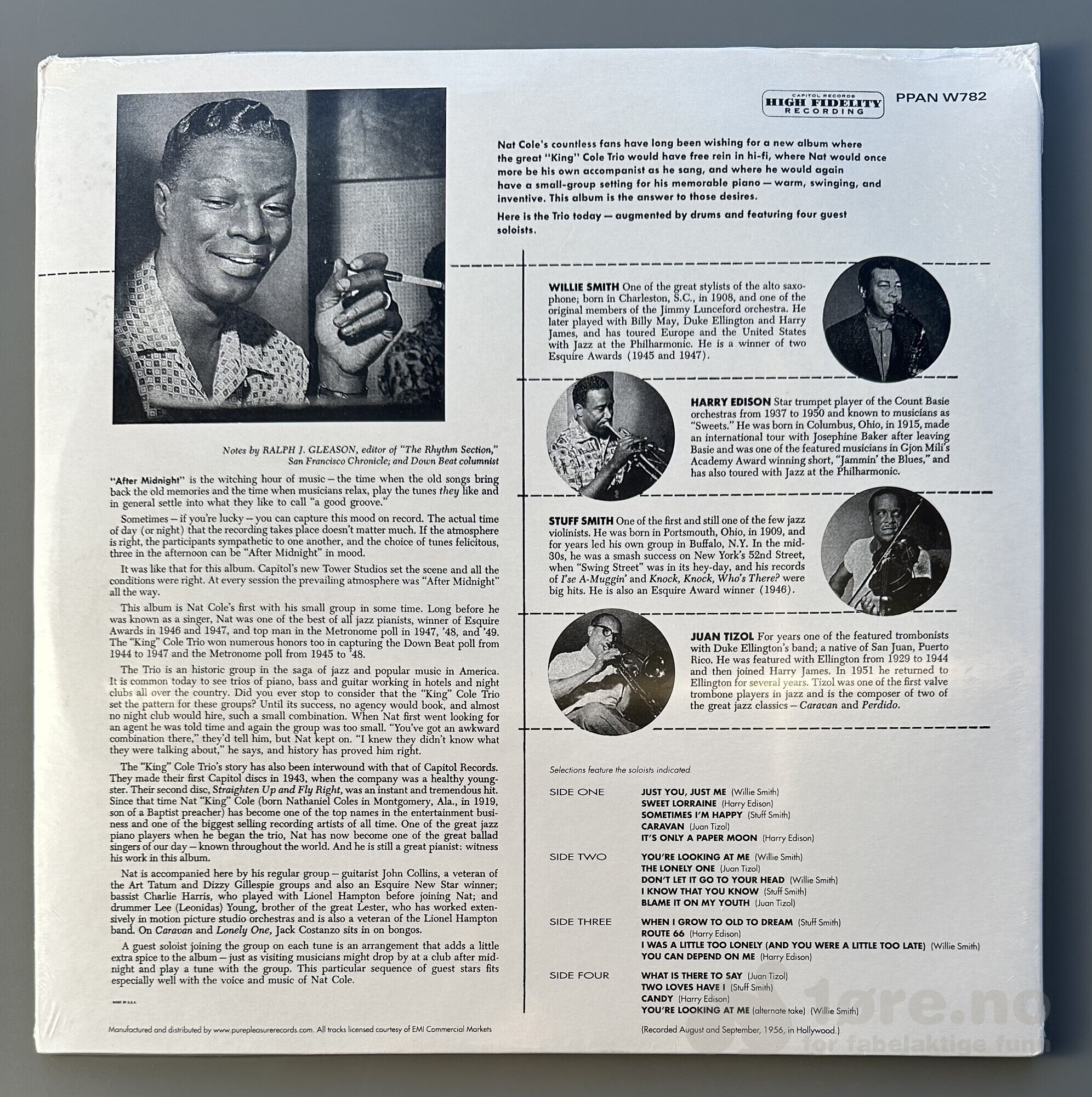 LP - Nat ‘King’ Cole - After midnight, bilde 2