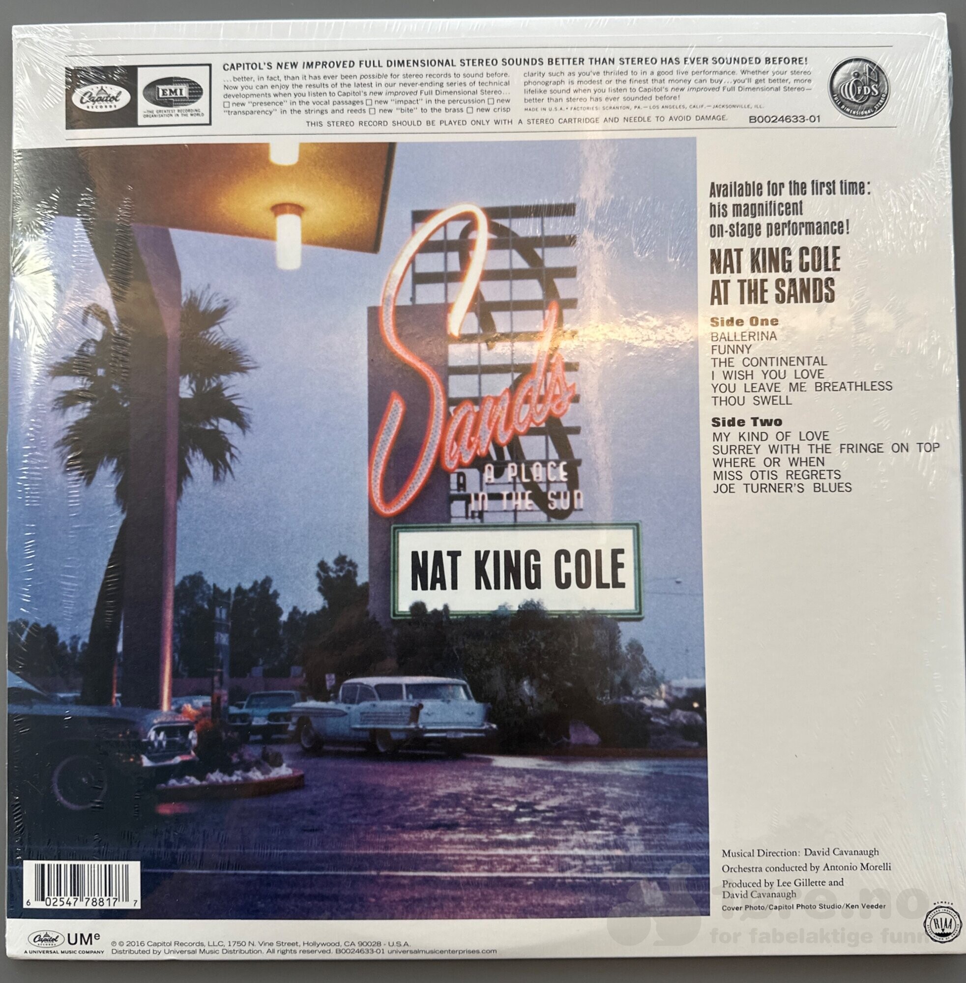 LP - Nat King Cole  - At the sands, bilde 2