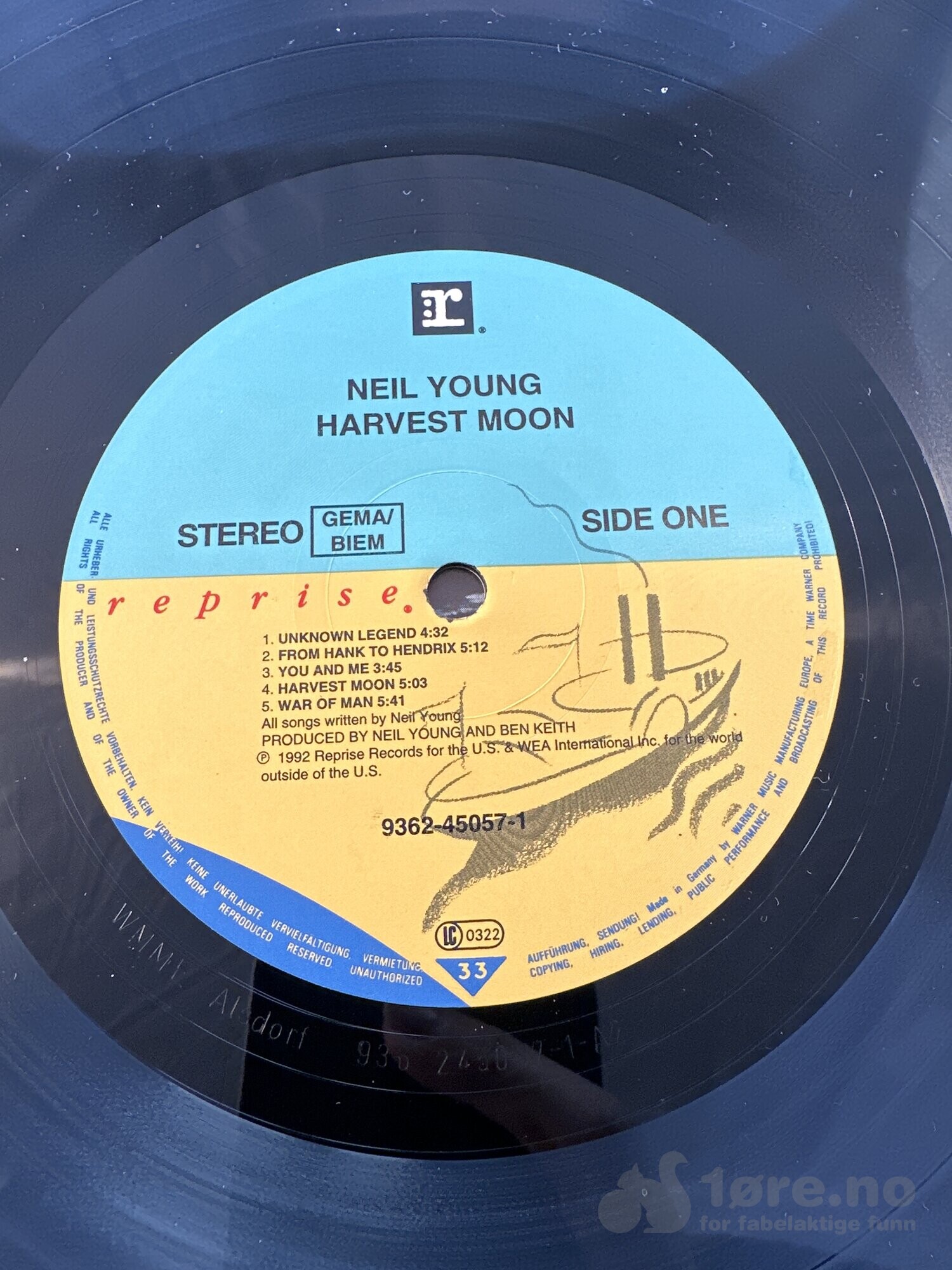 LP - Neil Young - Harvest Moon, bilde 3