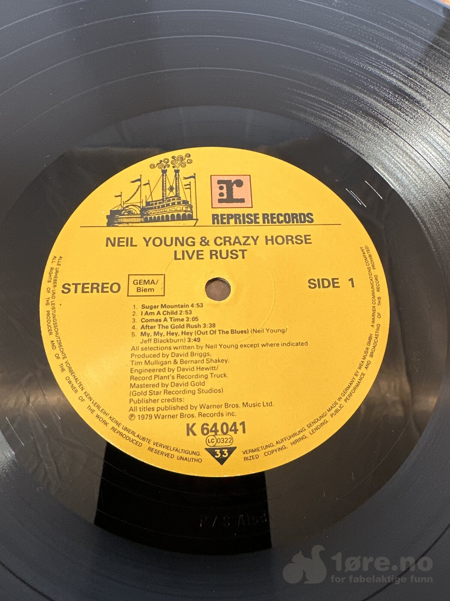 LP - Neil Young - Live Rust, bilde 4
