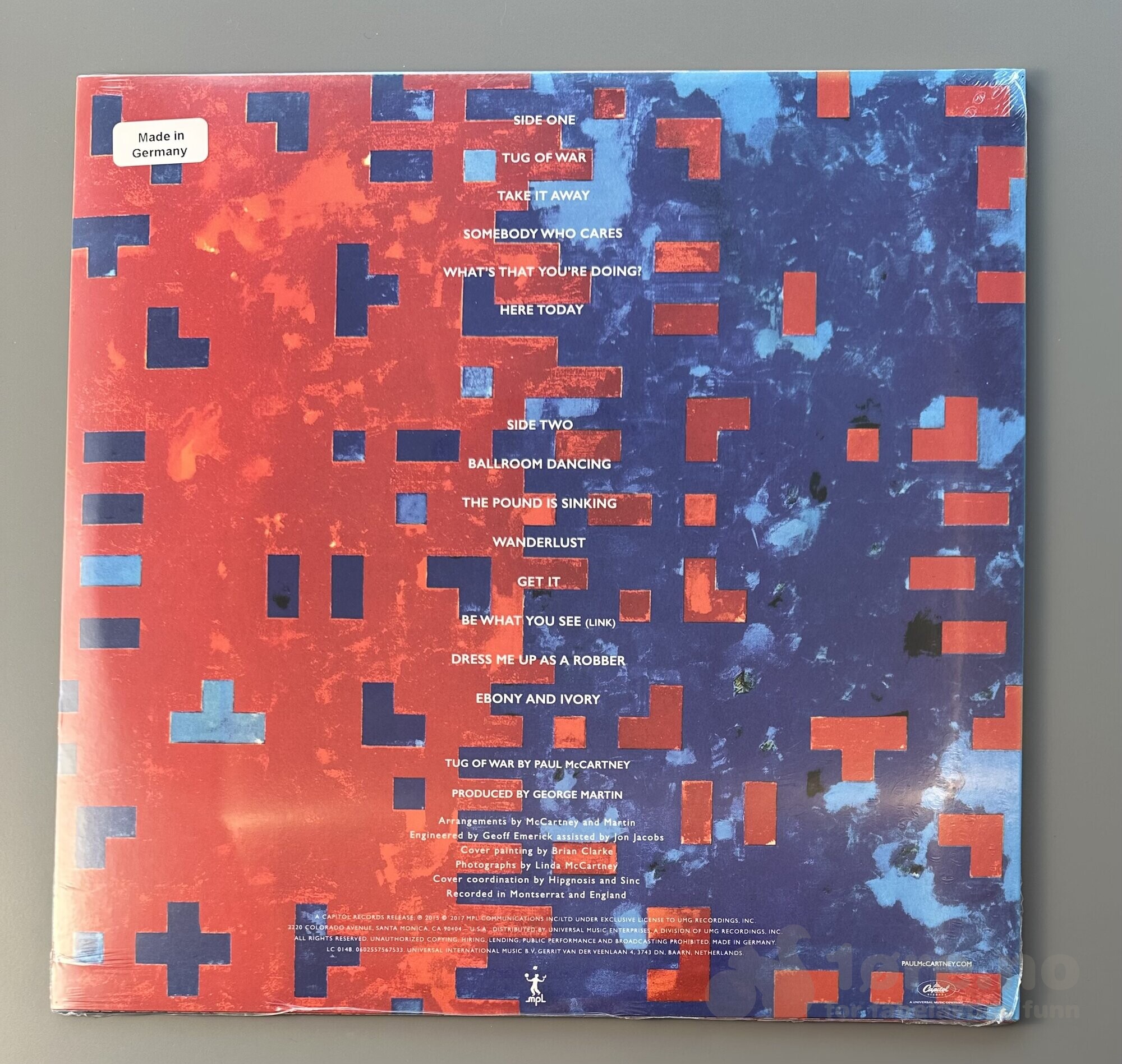 LP - Paul McCartney- Tug of war, bilde 2