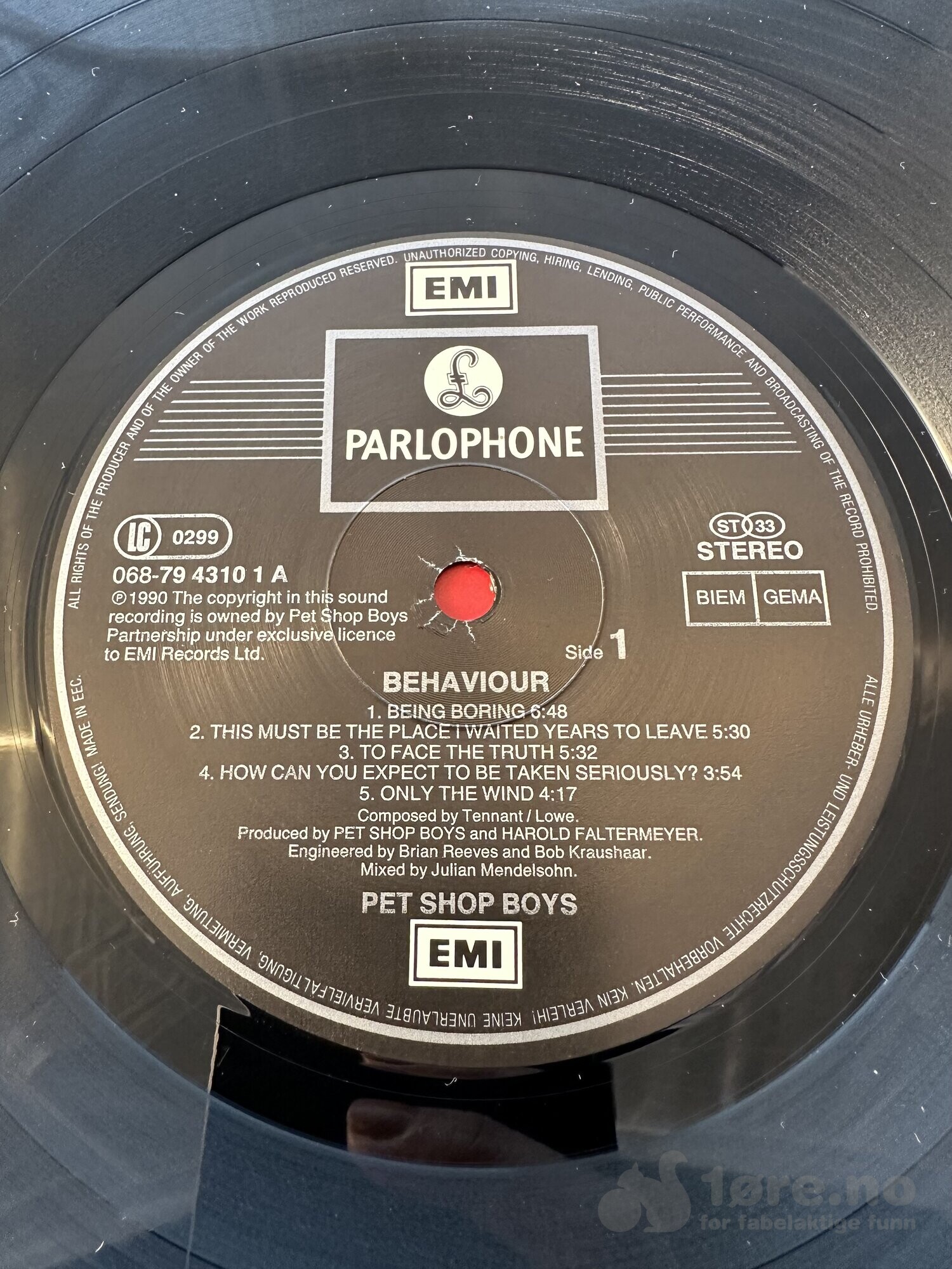 LP - Pet Shop Boy - Behaviour, bilde 3